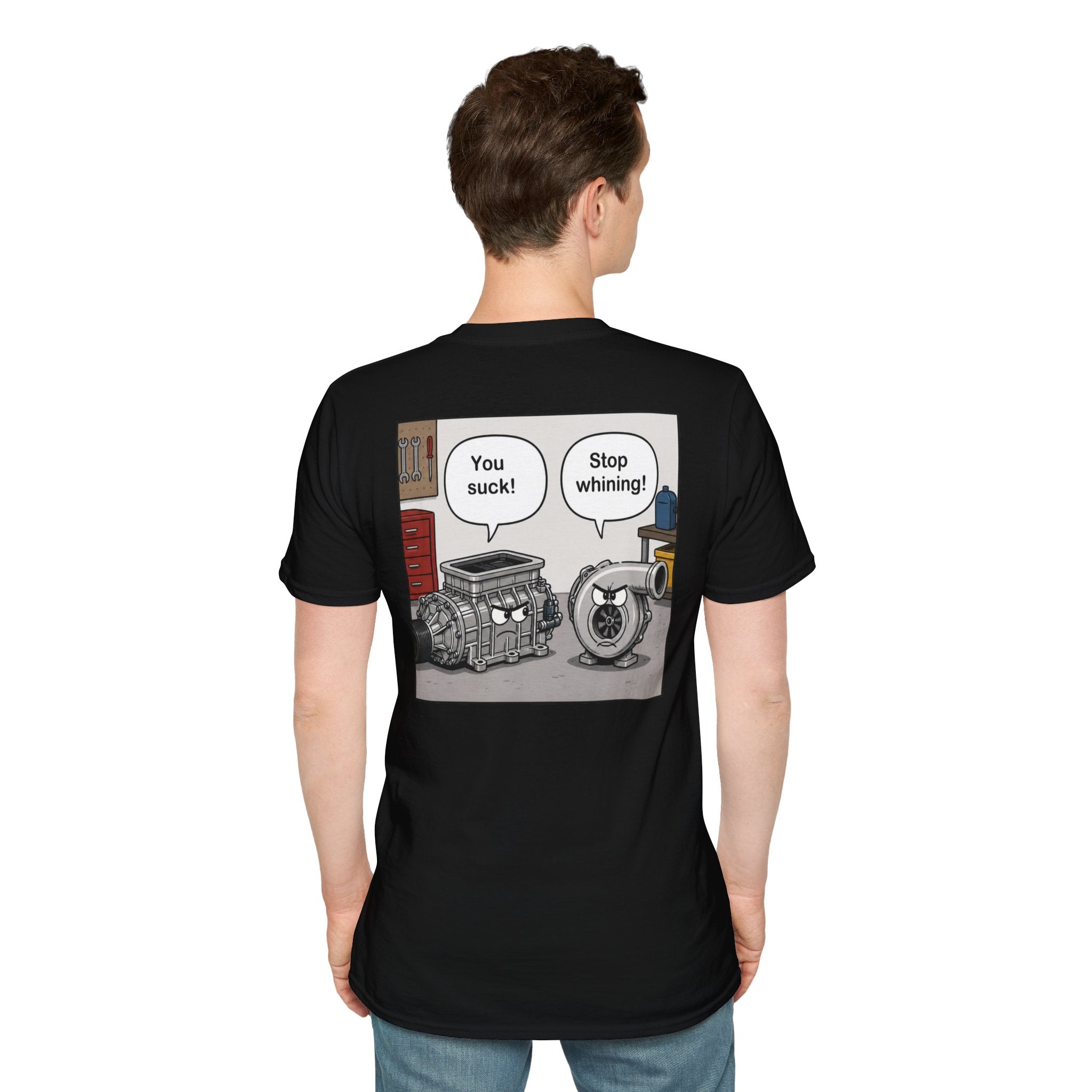 You Suck! / Stop Whining! Cartoon Humor Tee