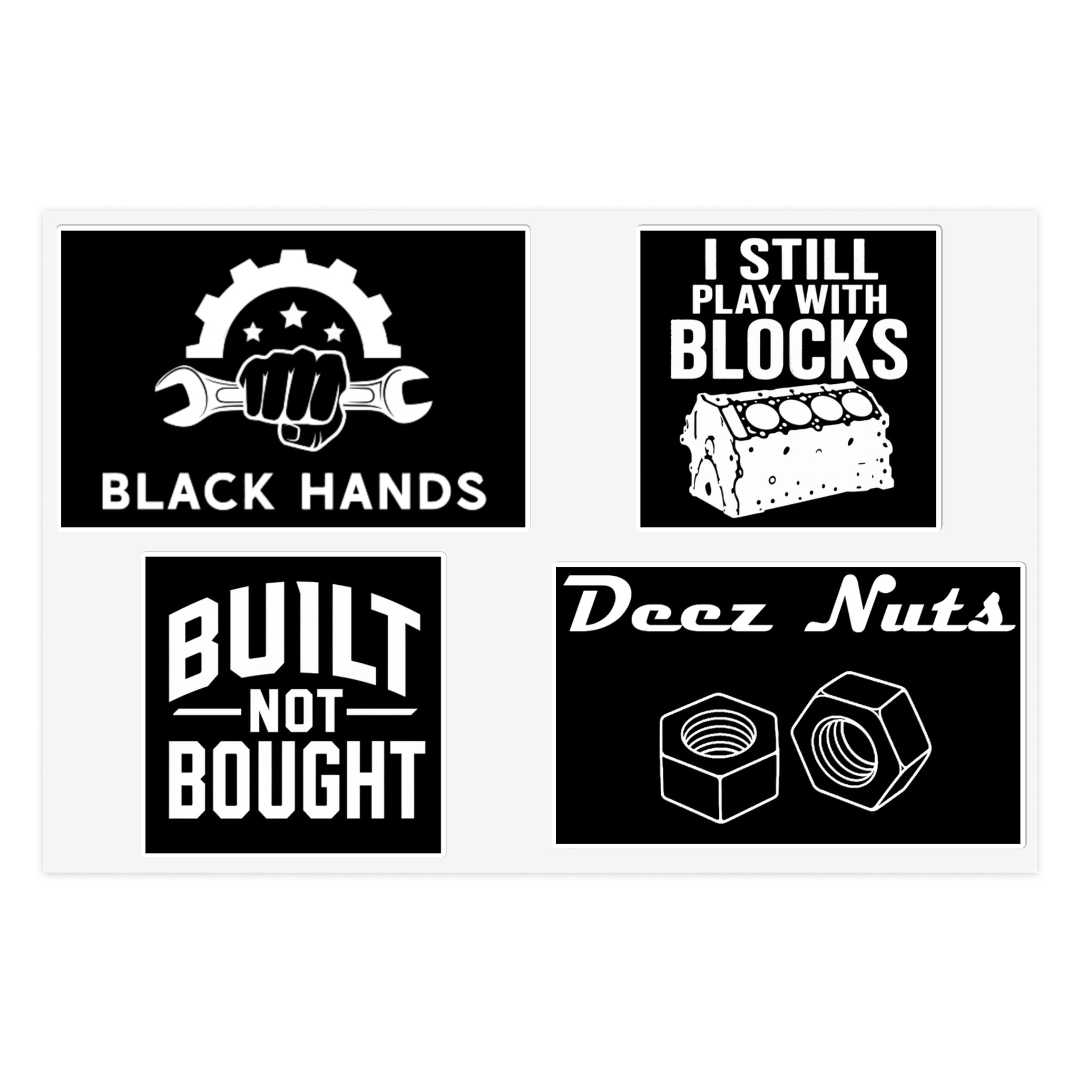 Black Hands Sticker Sheet 7