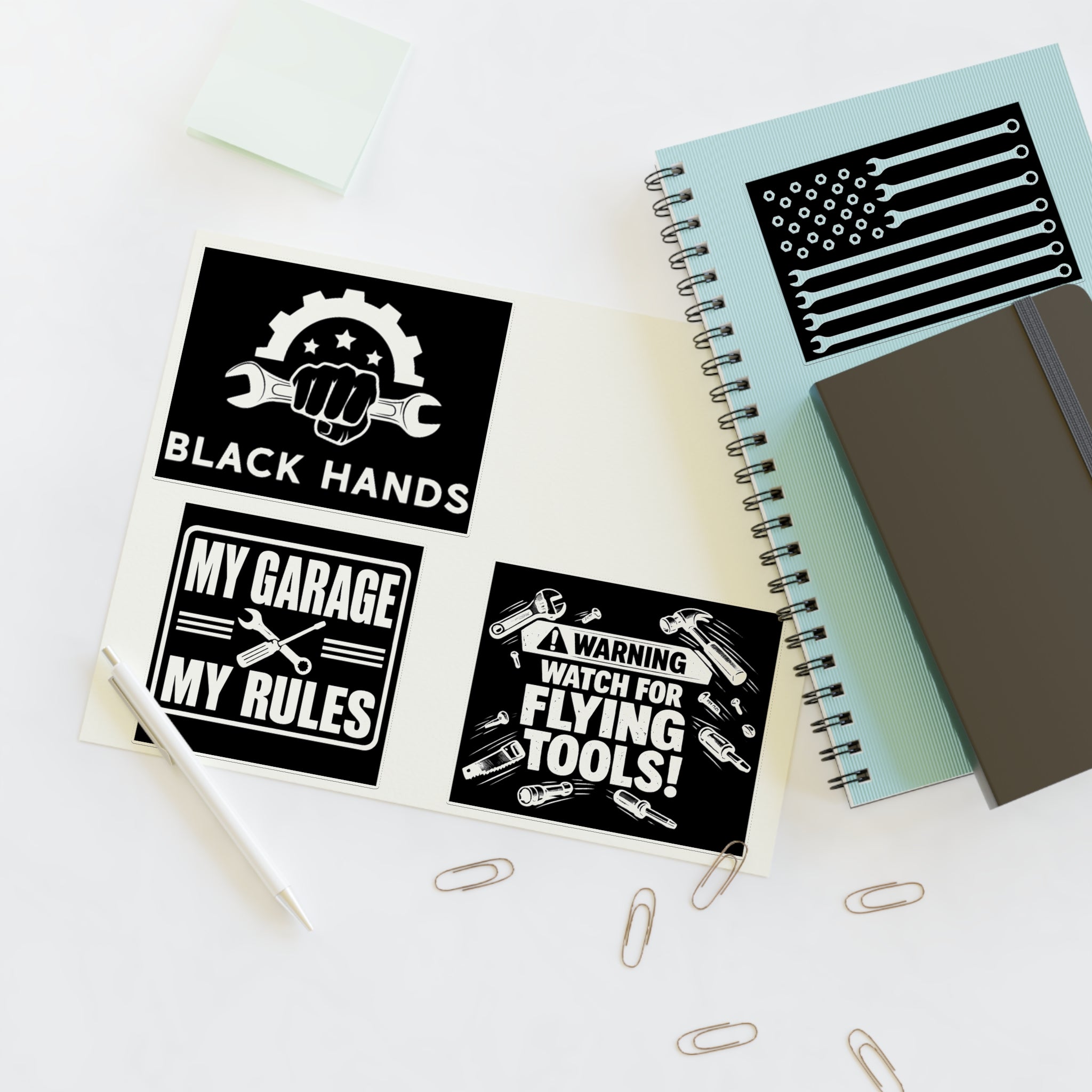 Black Hands Sticker Sheet 6