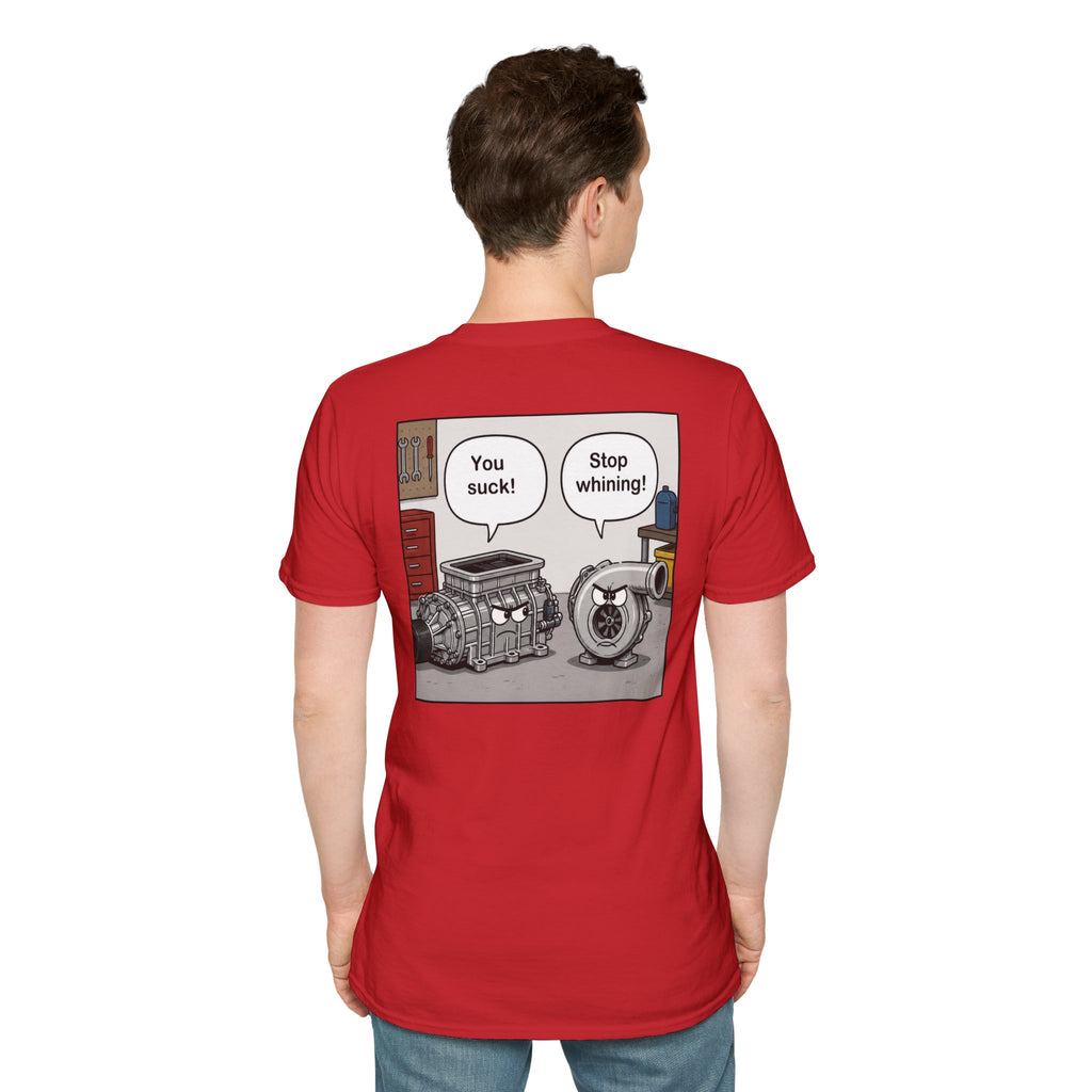 You Suck! / Stop Whining! Cartoon Humor Tee