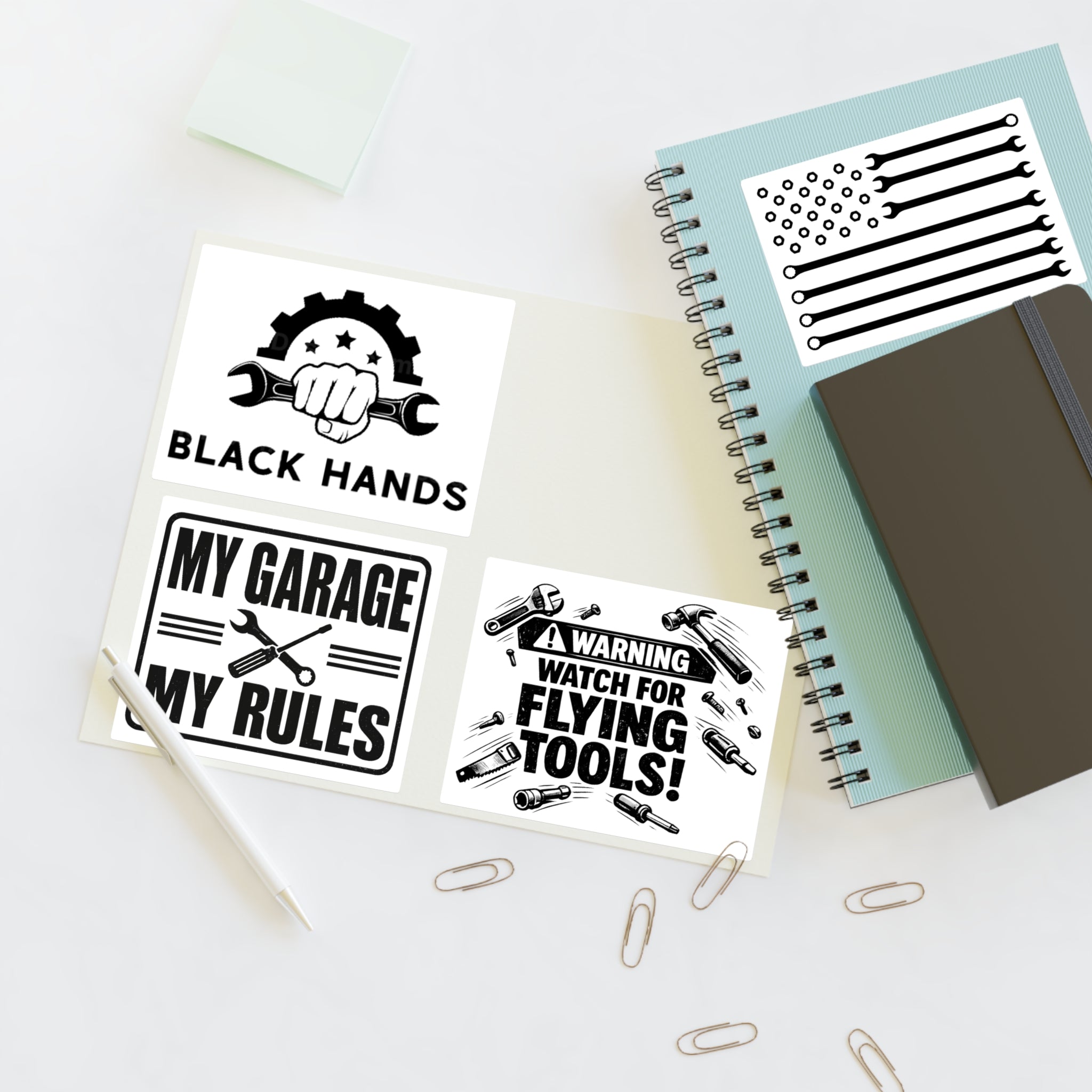 Black Hands Sticker Sheet 2