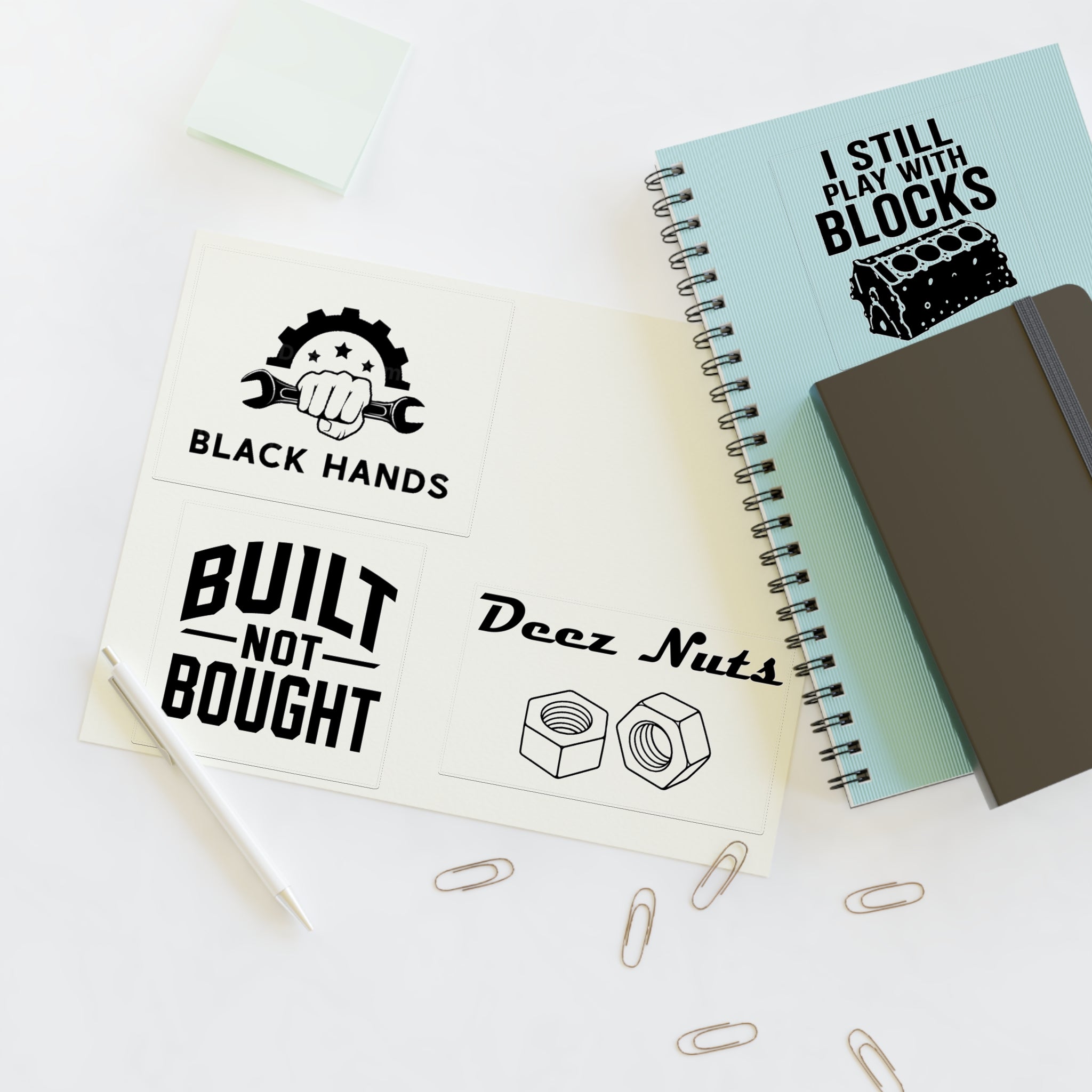 Black Hands Sticker Sheet 3