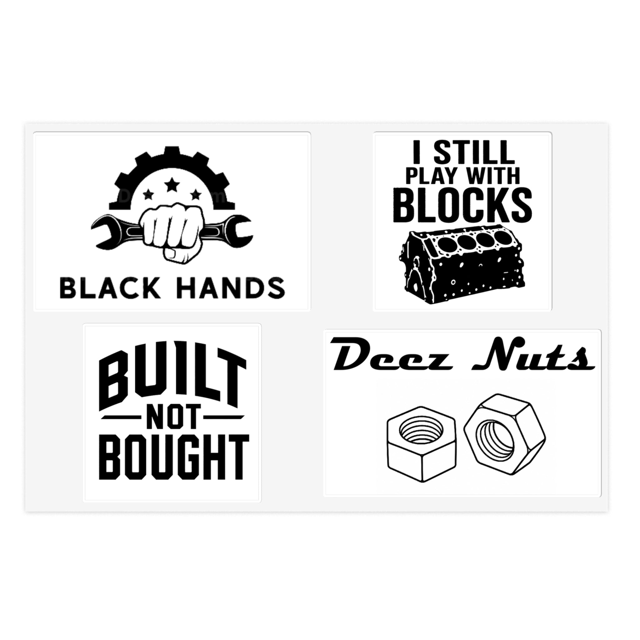 Black Hands Sticker Sheet 3