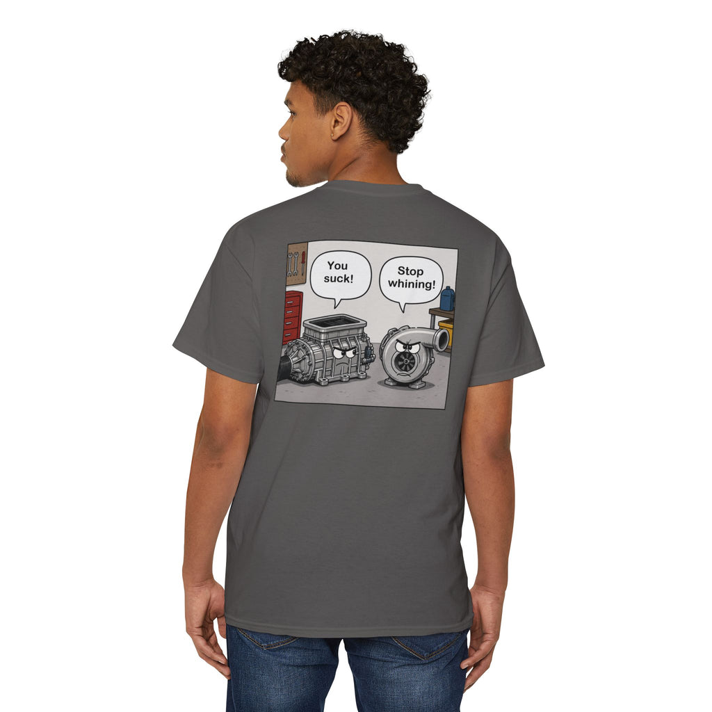 You Suck! / Stop Whining! Cartoon Humor Pocket Tee