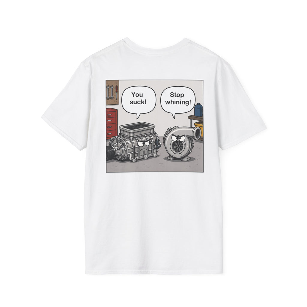 You Suck! / Stop Whining! Cartoon Humor Tee