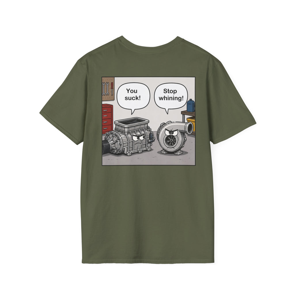 You Suck! / Stop Whining! Cartoon Humor Tee