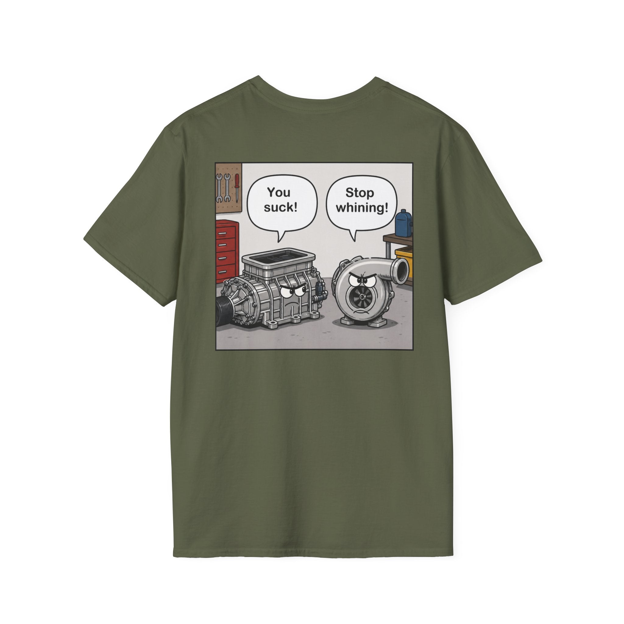 You Suck! / Stop Whining! Cartoon Humor Tee
