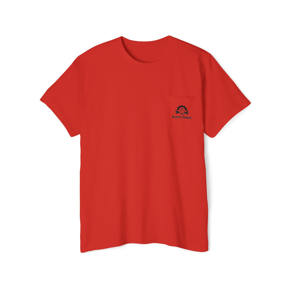 Warning: Watch for Flying Tools! Pocket Tee