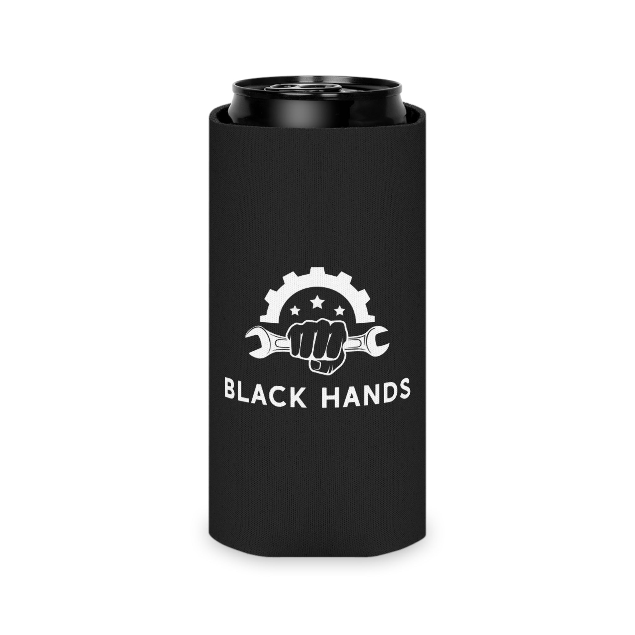 Black Hands Logo Can Cooler