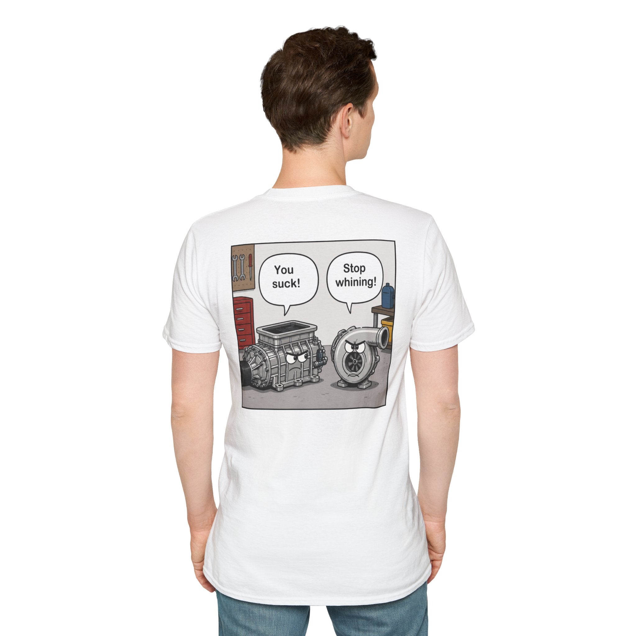 You Suck! / Stop Whining! Cartoon Humor Tee