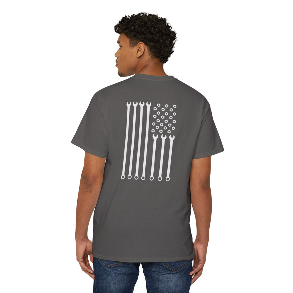 American Wrench Flag Pocket Tee