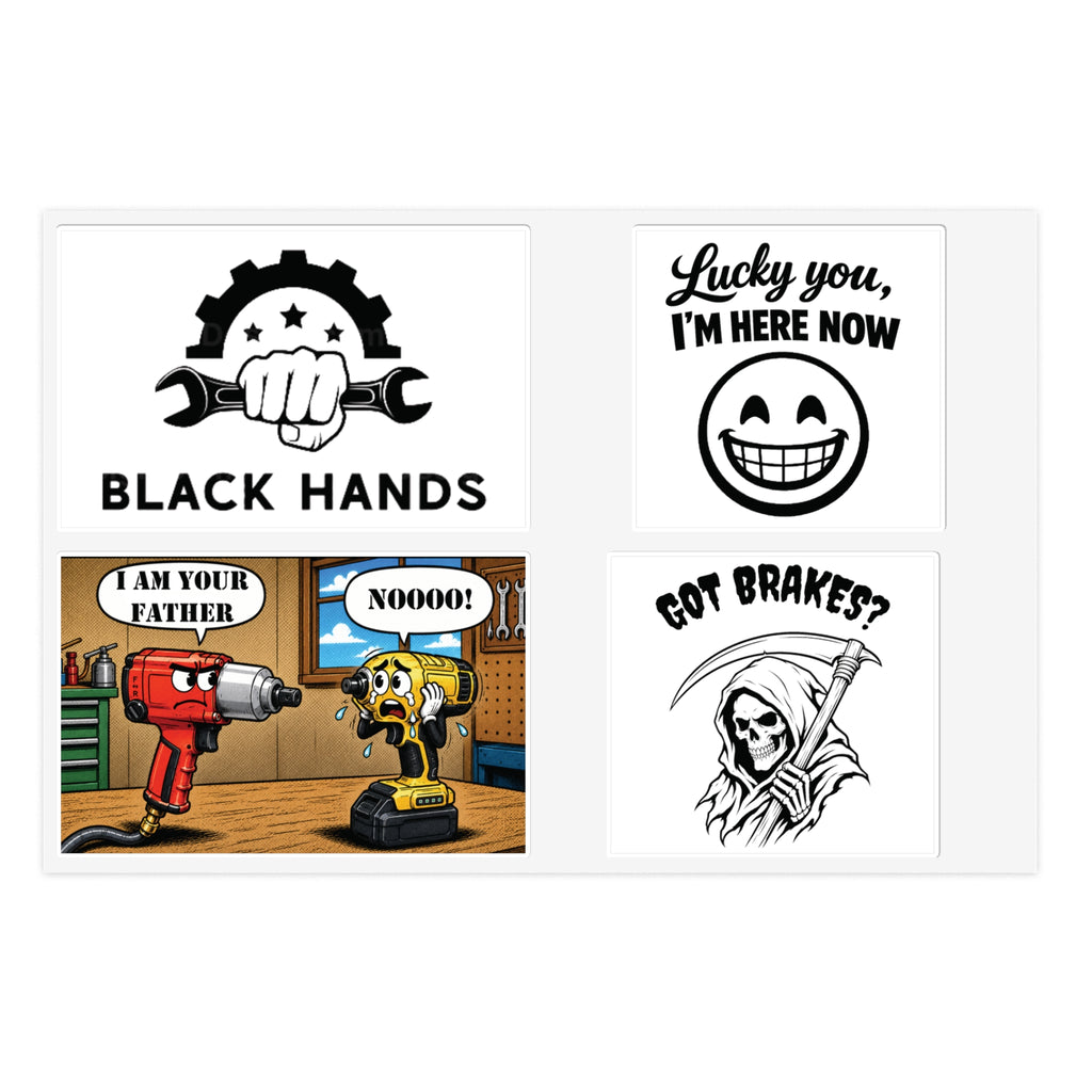 Black Hands Sticker Sheet 4