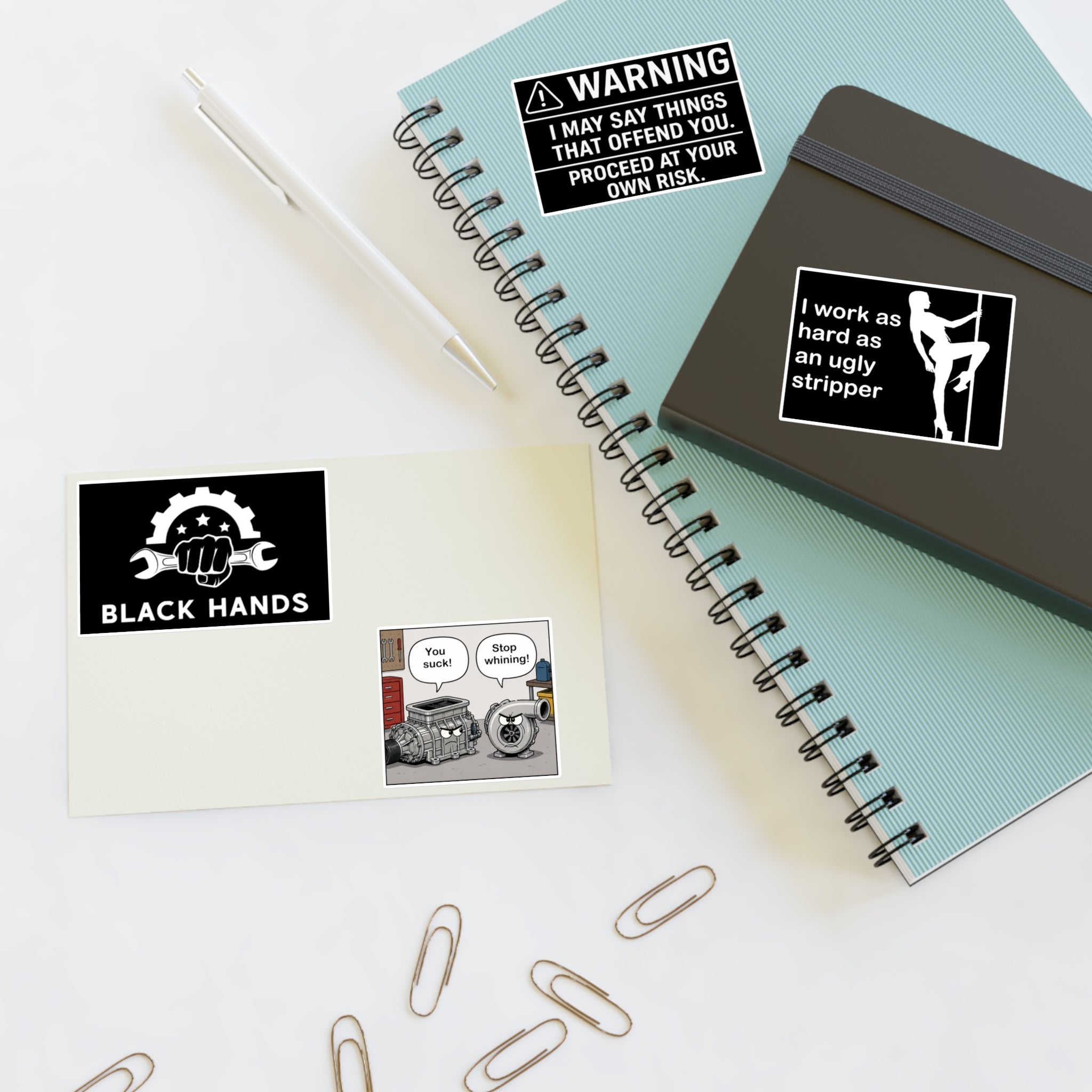 Black Hands Sticker Sheet 5