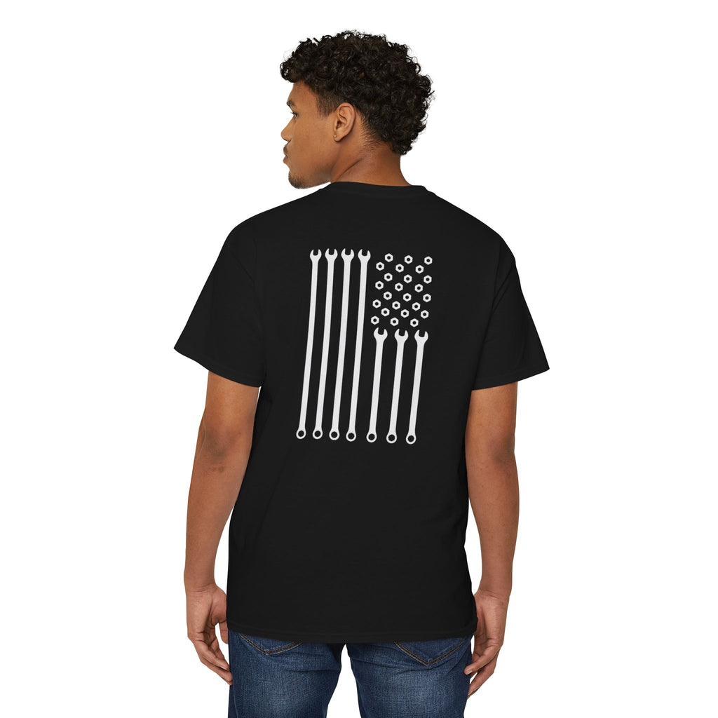 American Wrench Flag Pocket Tee