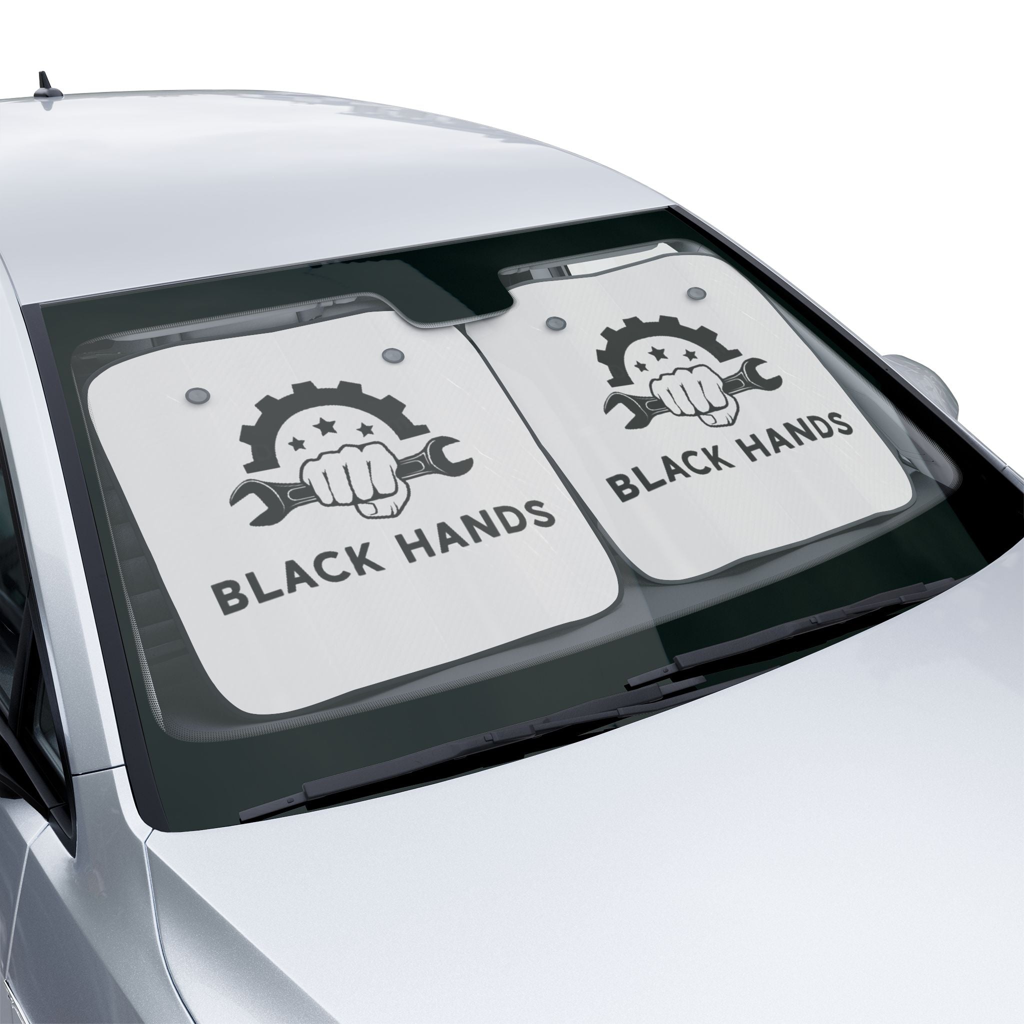 Black Hands Logo Sunshade
