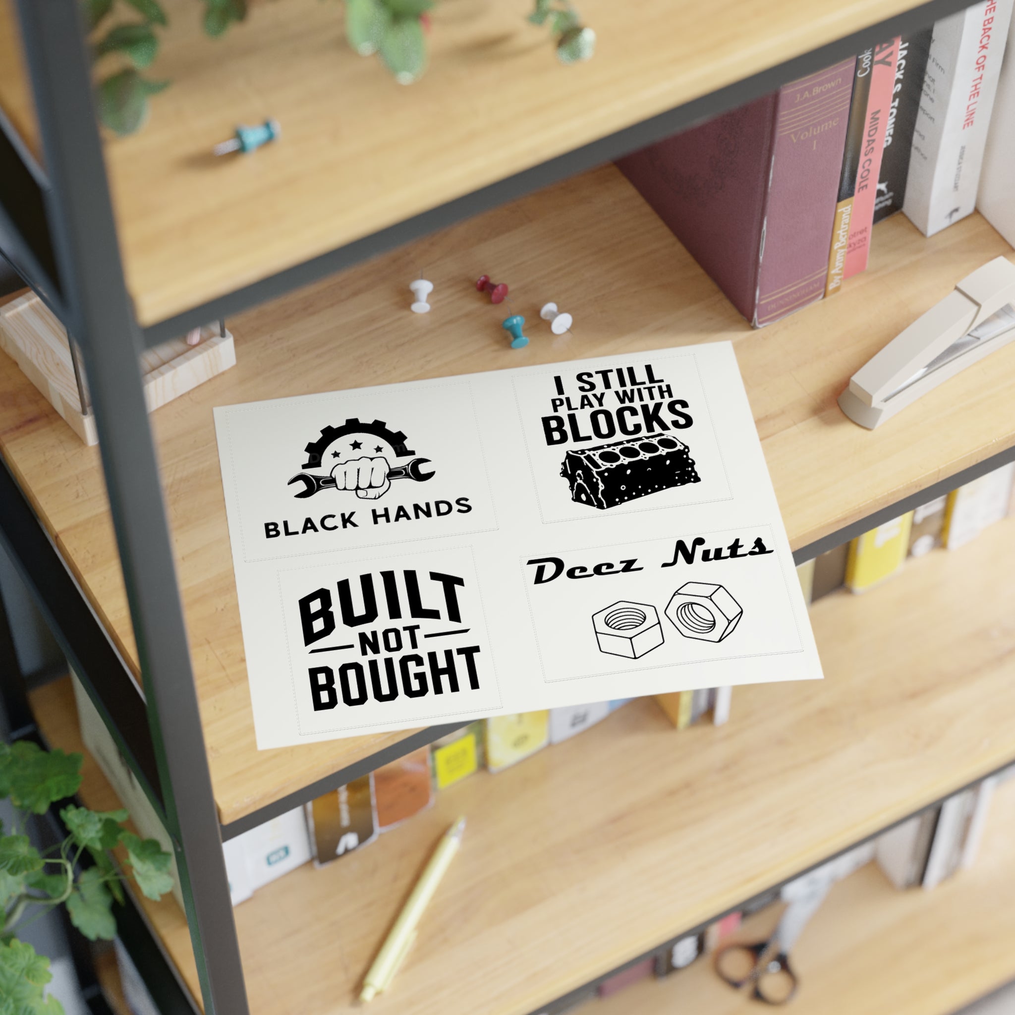 Black Hands Sticker Sheet 3