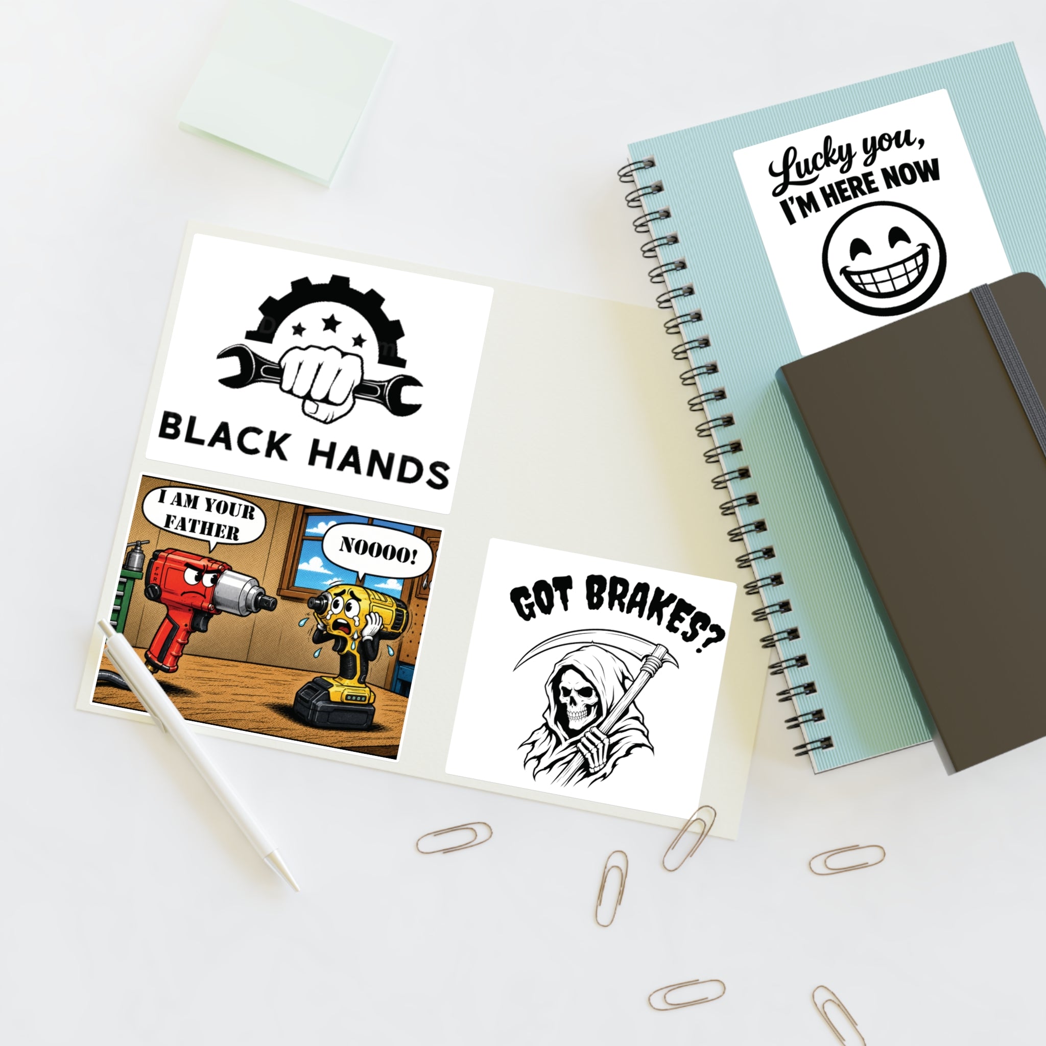 Black Hands Sticker Sheet 4