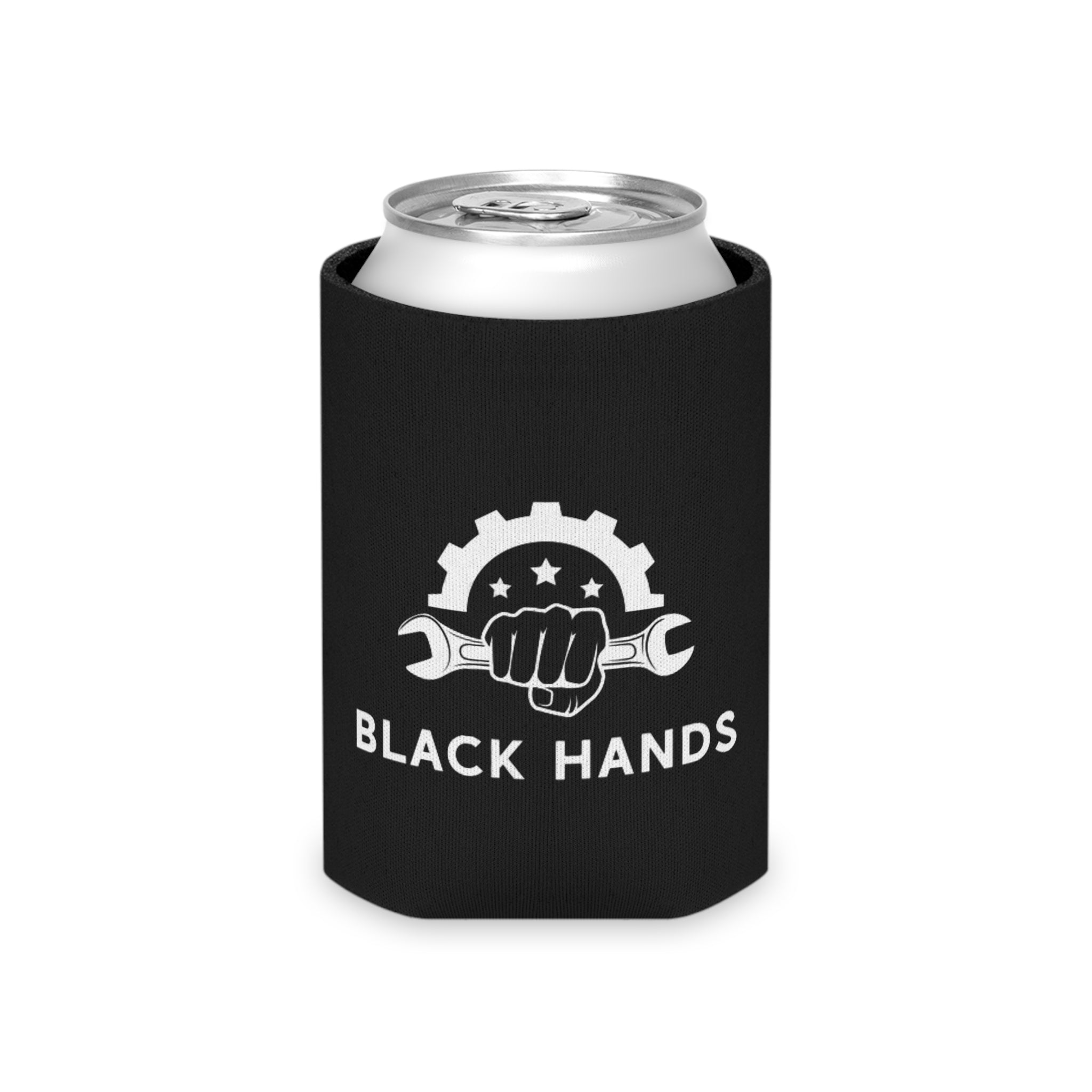 Black Hands Logo Can Cooler