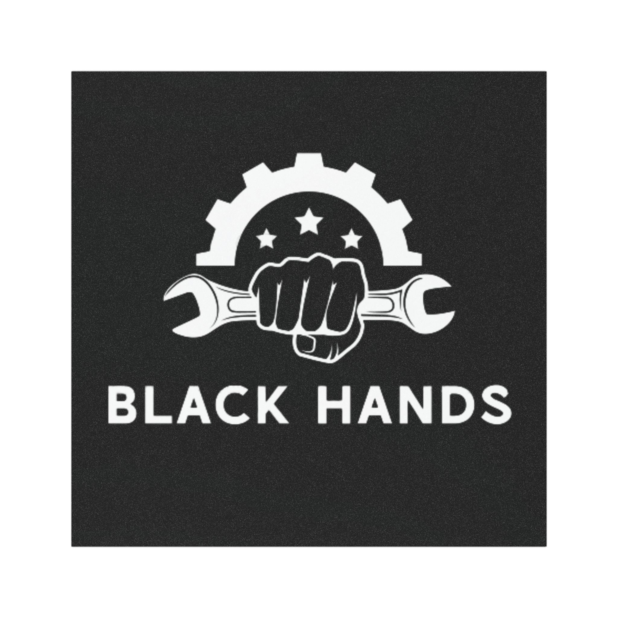 Black Hands Logo Car Magnet