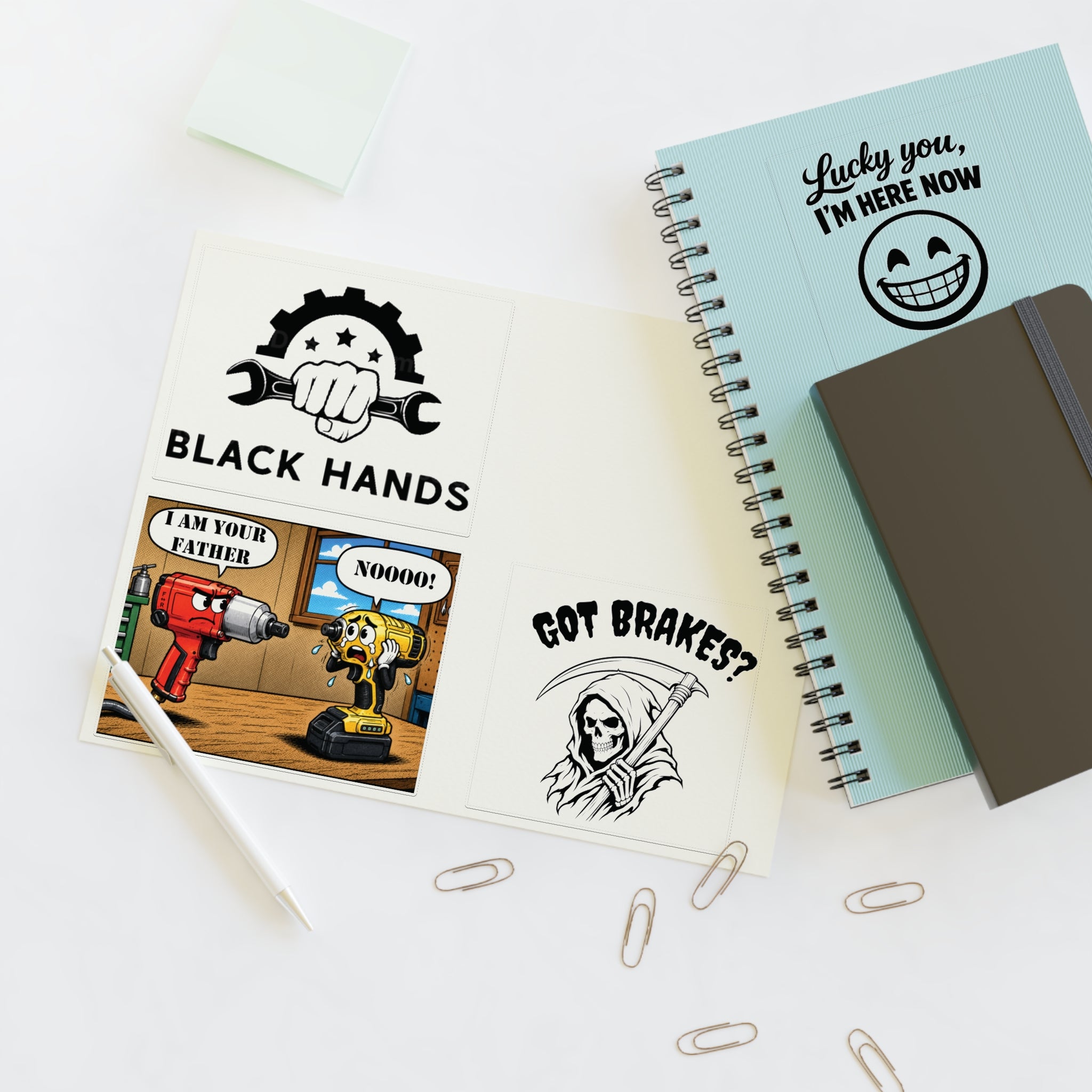 Black Hands Sticker Sheet 4