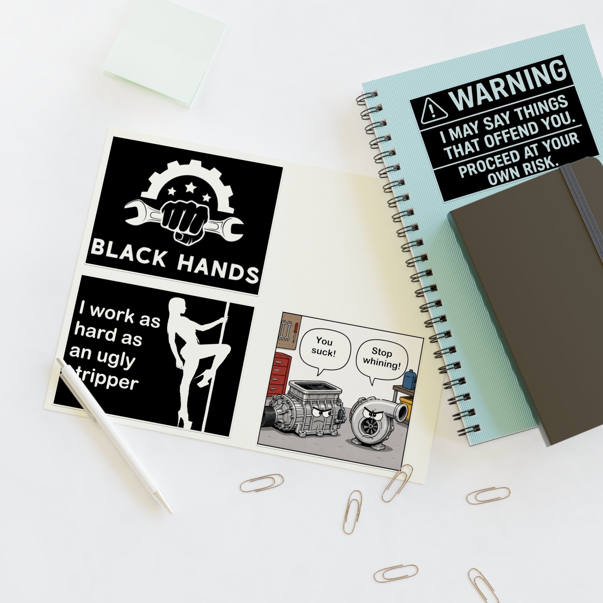 Black Hands Sticker Sheet 5