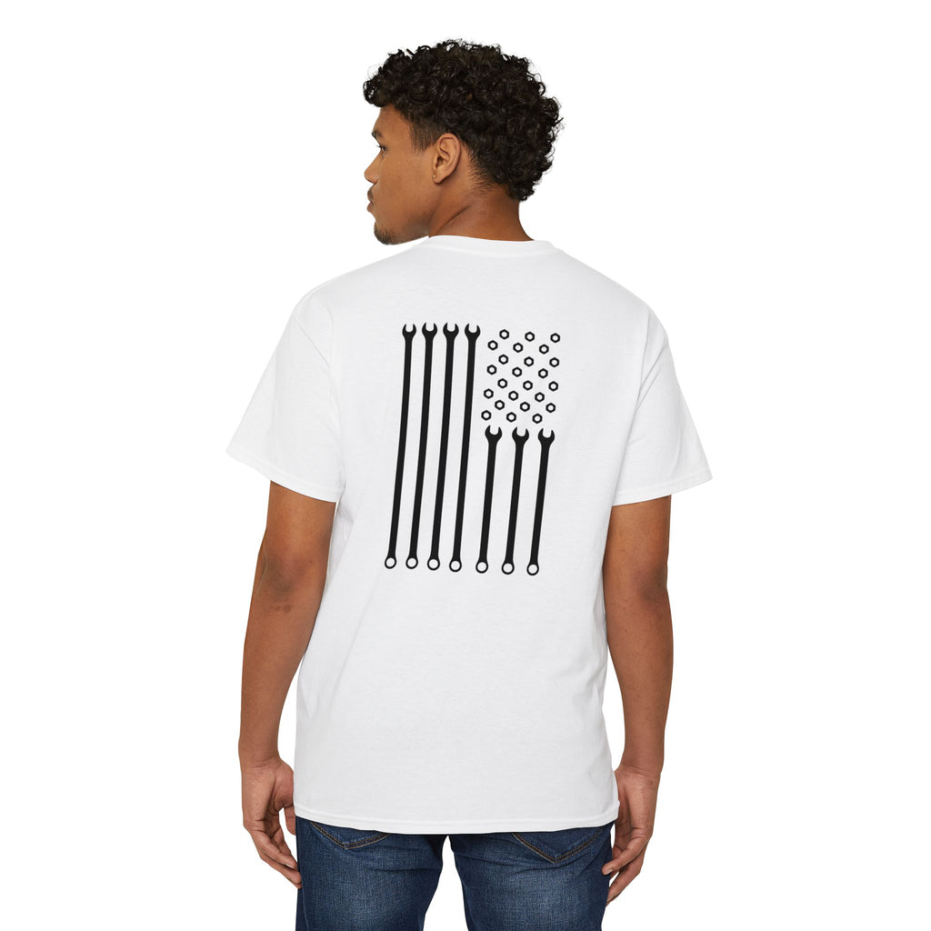 American Wrench Flag Pocket Tee
