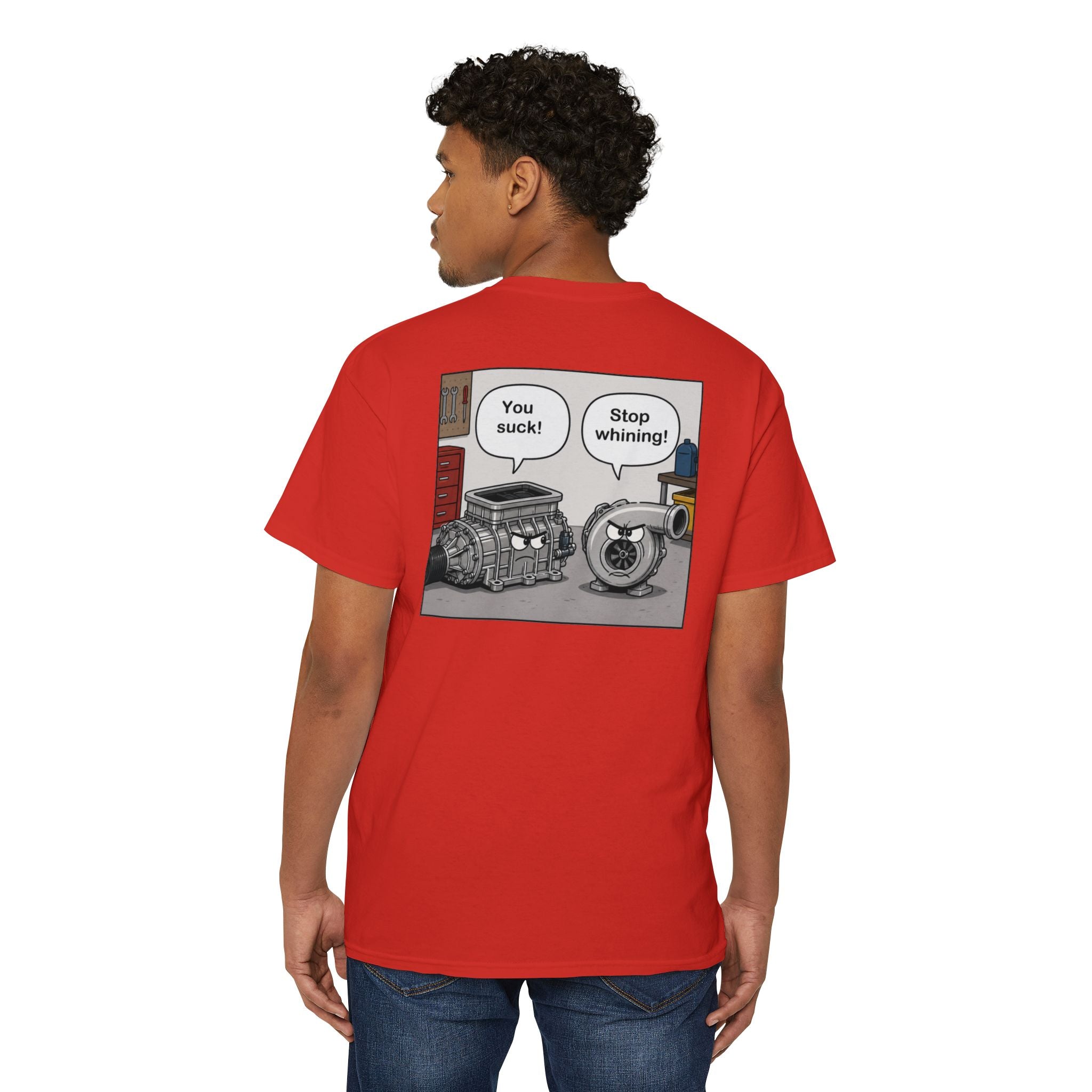 You Suck! / Stop Whining! Cartoon Humor Pocket Tee