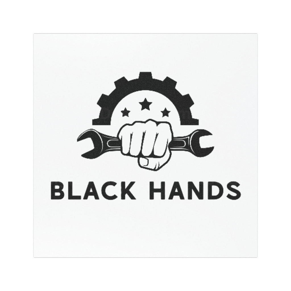 Black Hands Logo Car Magnet