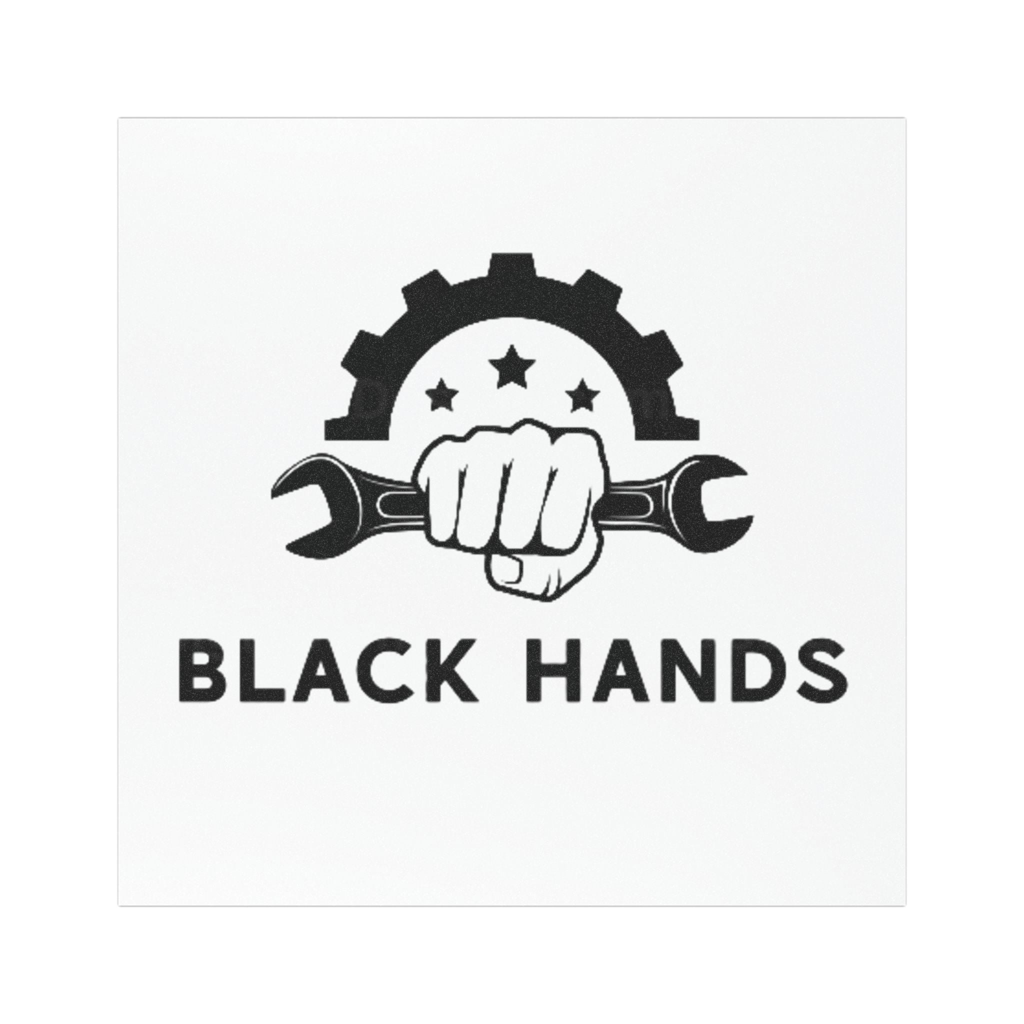 Black Hands Logo Car Magnet