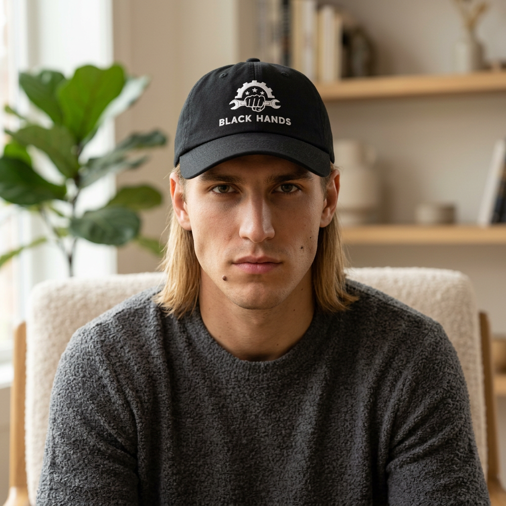 Black Hands Logo Vintage Cap