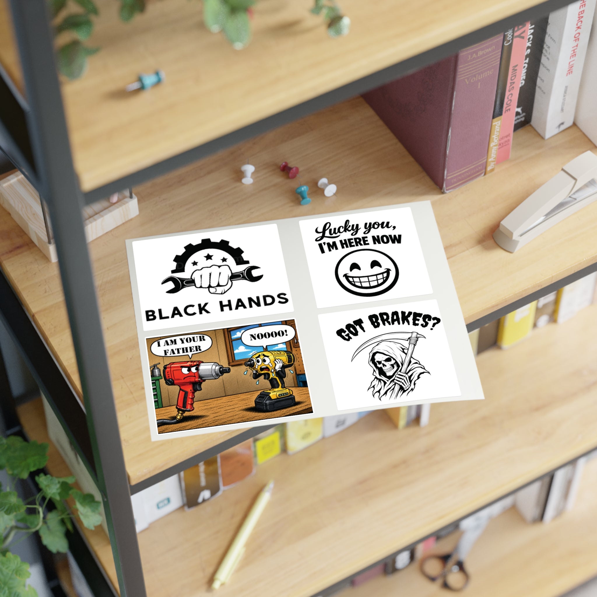 Black Hands Sticker Sheet 4
