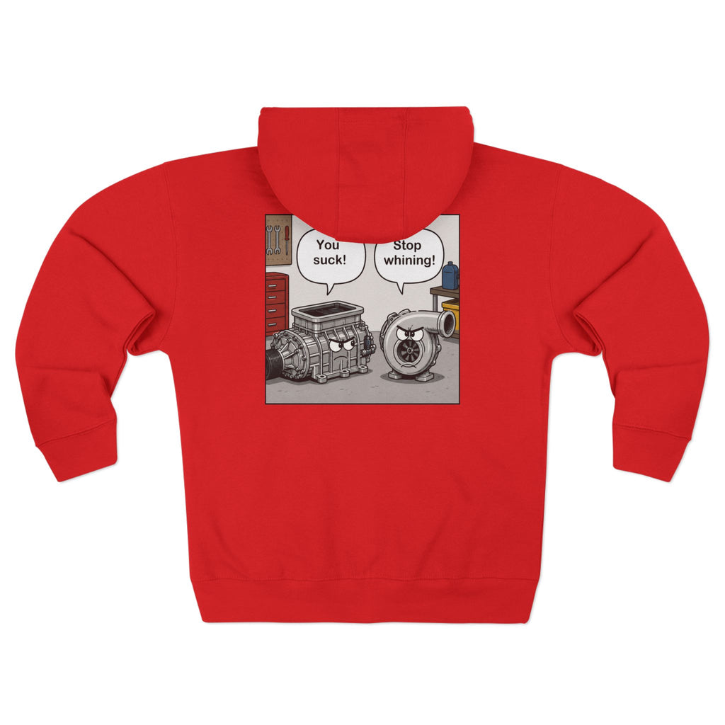 You Suck! / Stop Whining! Cartoon Humor Zip Hoodie