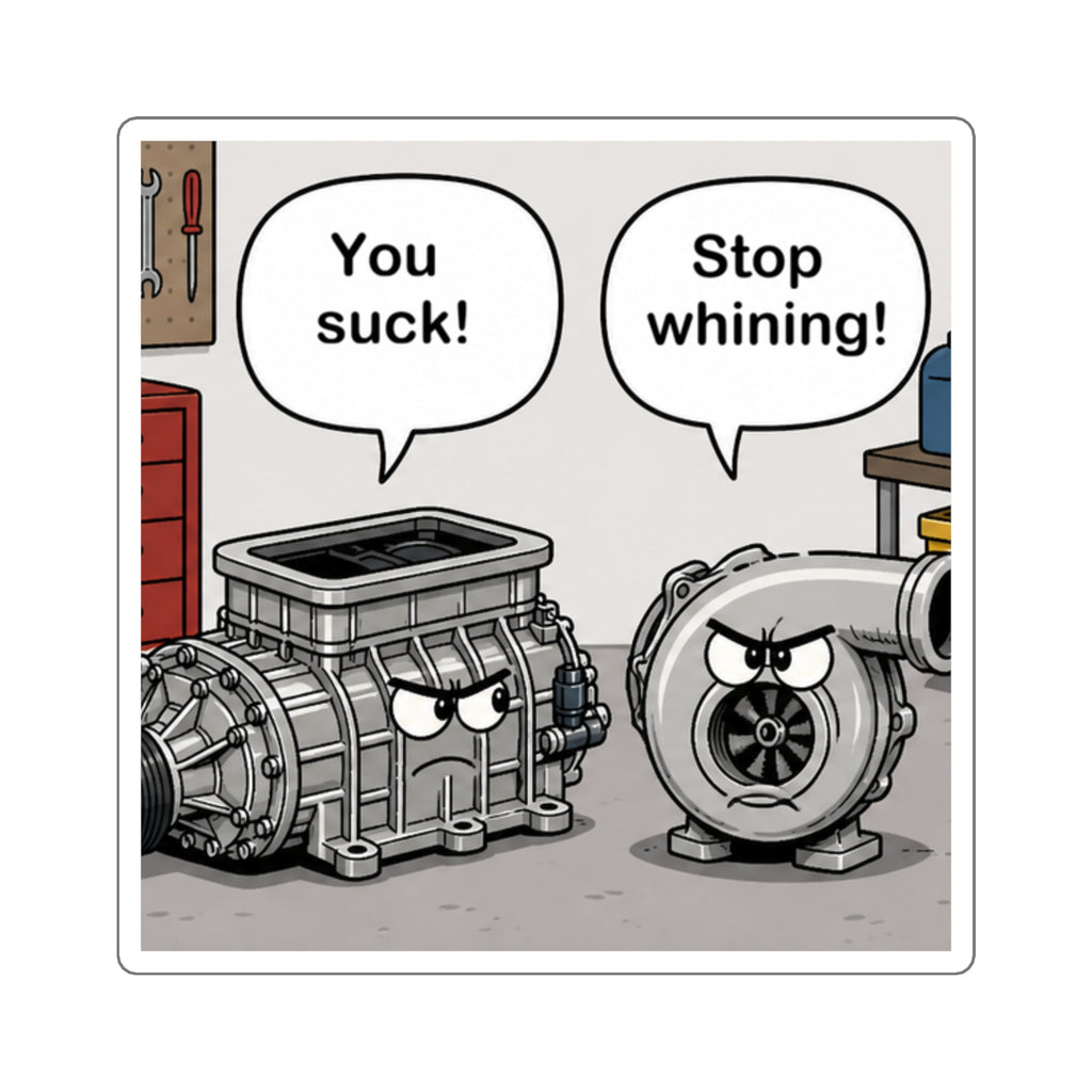 You Suck! / Stop Whining! Cartoon Humor Sticker