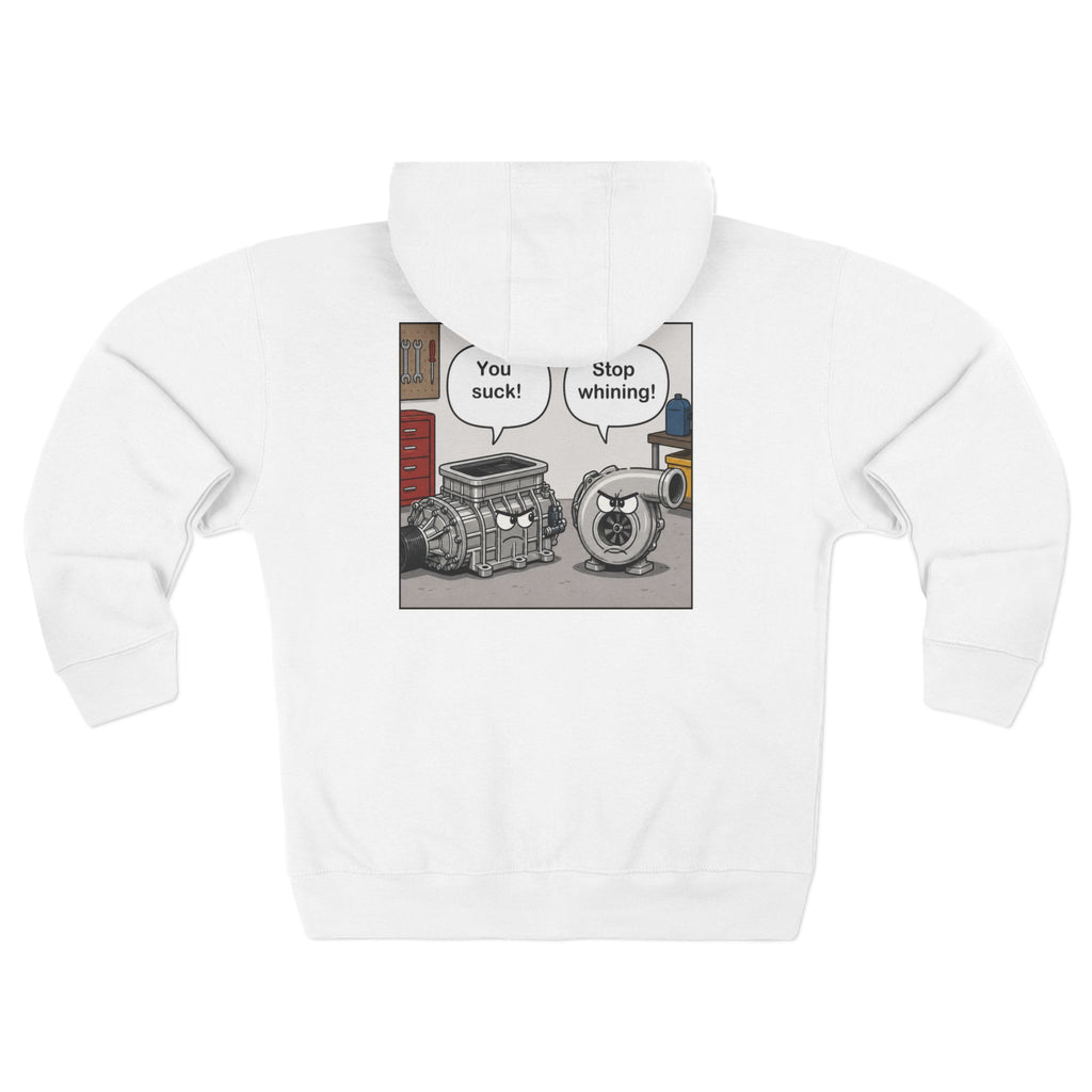You Suck! / Stop Whining! Cartoon Humor Zip Hoodie