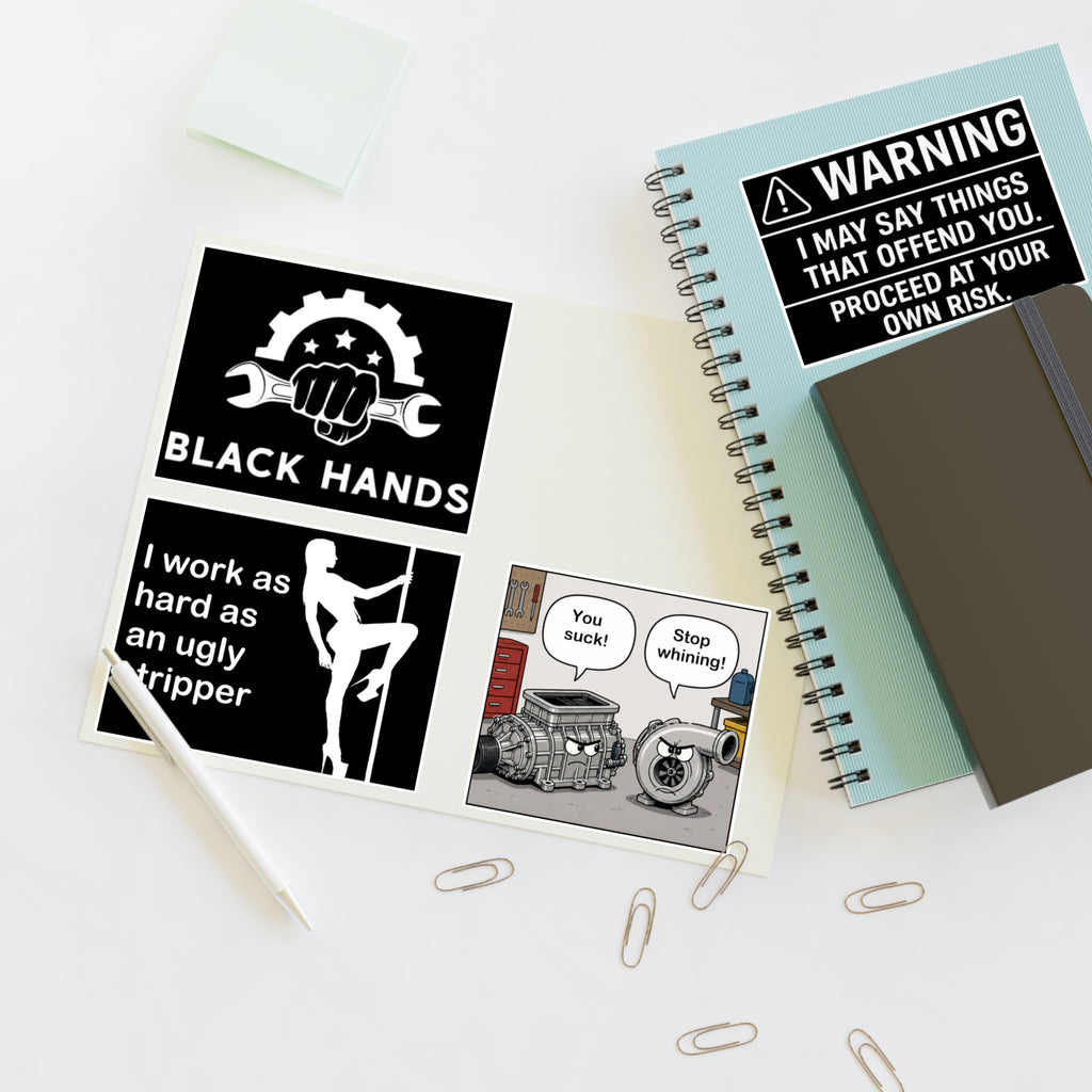 Black Hands Sticker Sheet 5