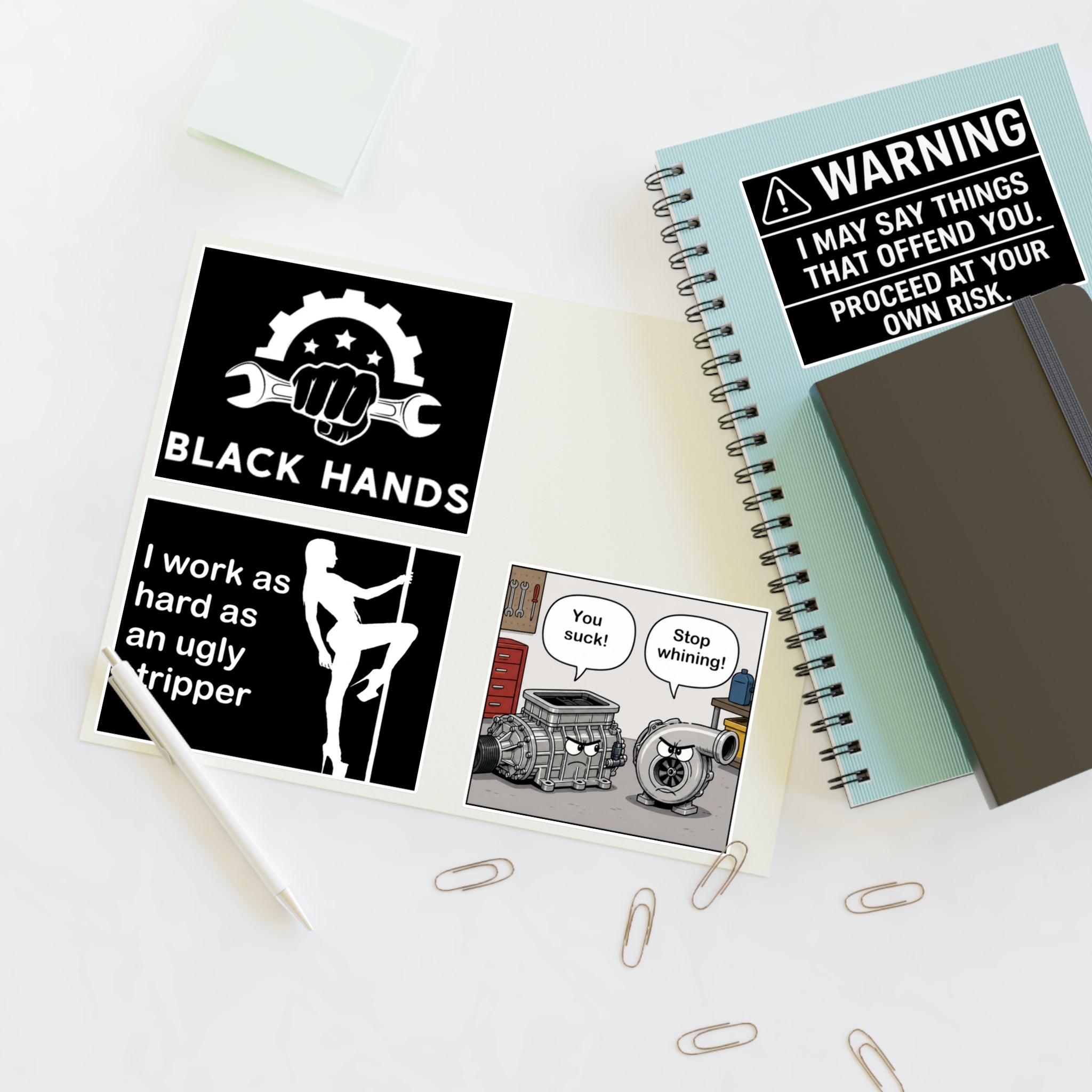 Black Hands Sticker Sheet 5