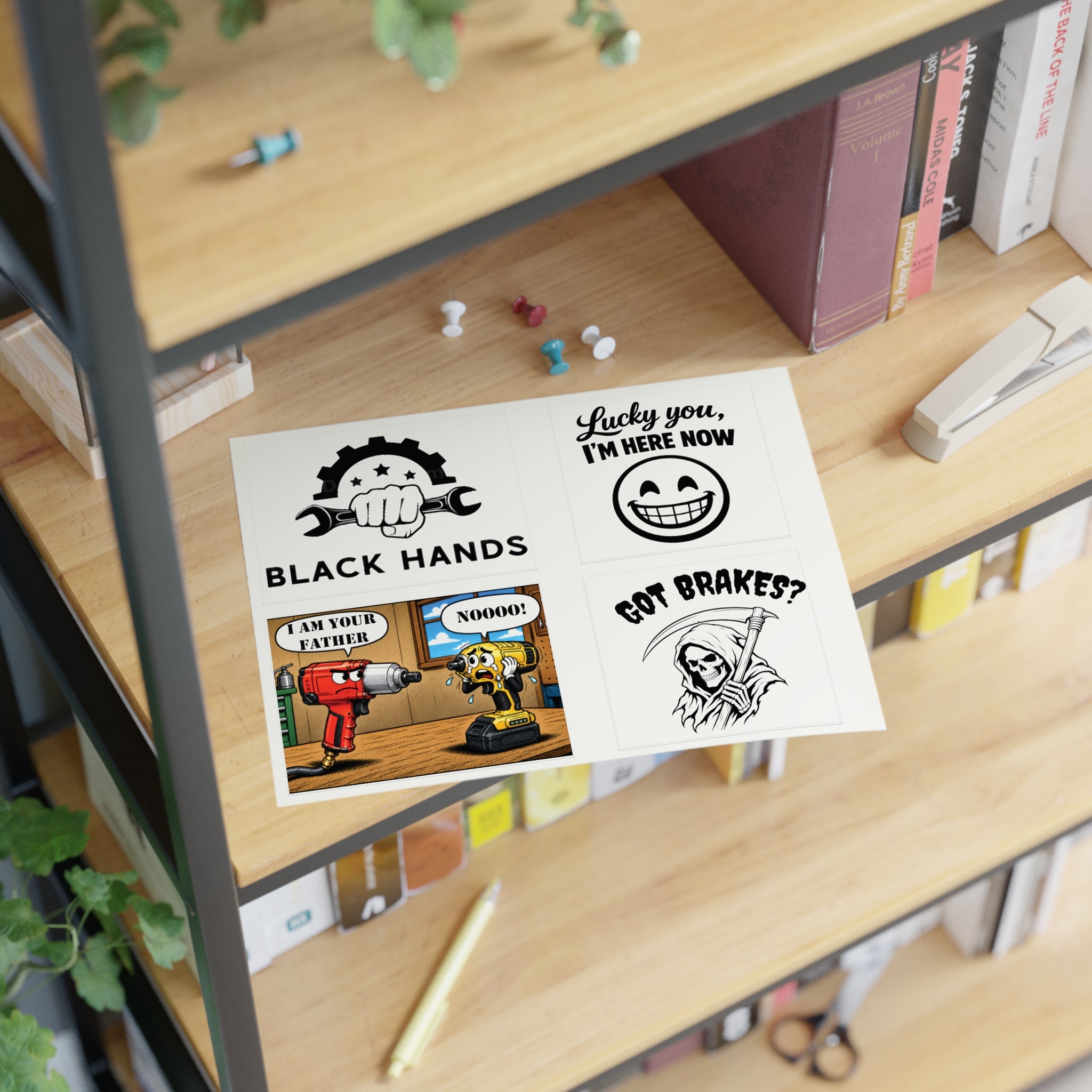 Black Hands Sticker Sheet 4