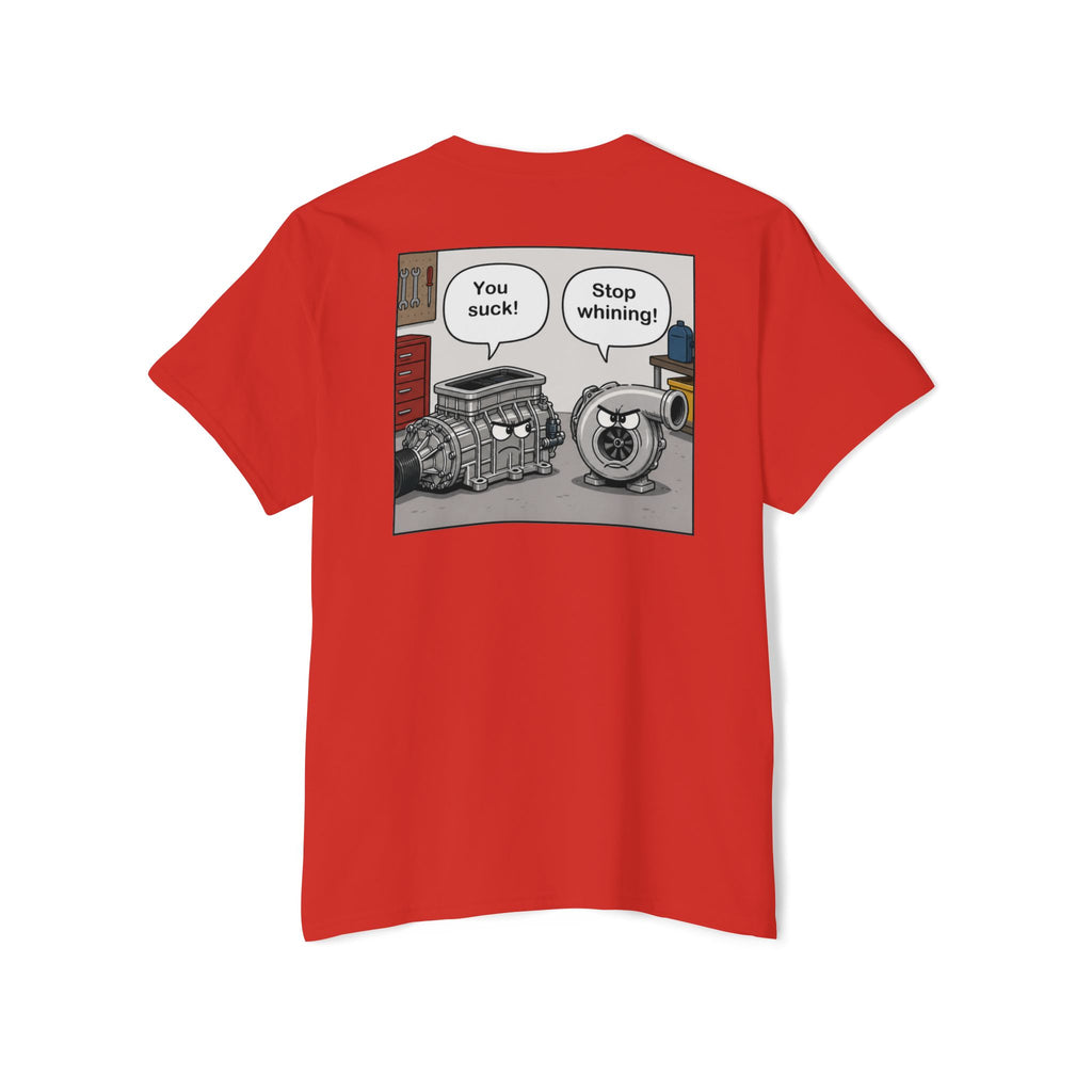 You Suck! / Stop Whining! Cartoon Humor Pocket Tee