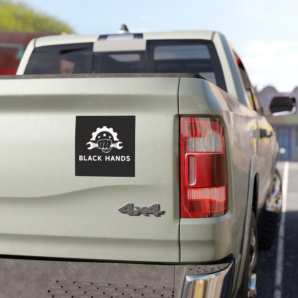Black Hands Logo Car Magnet