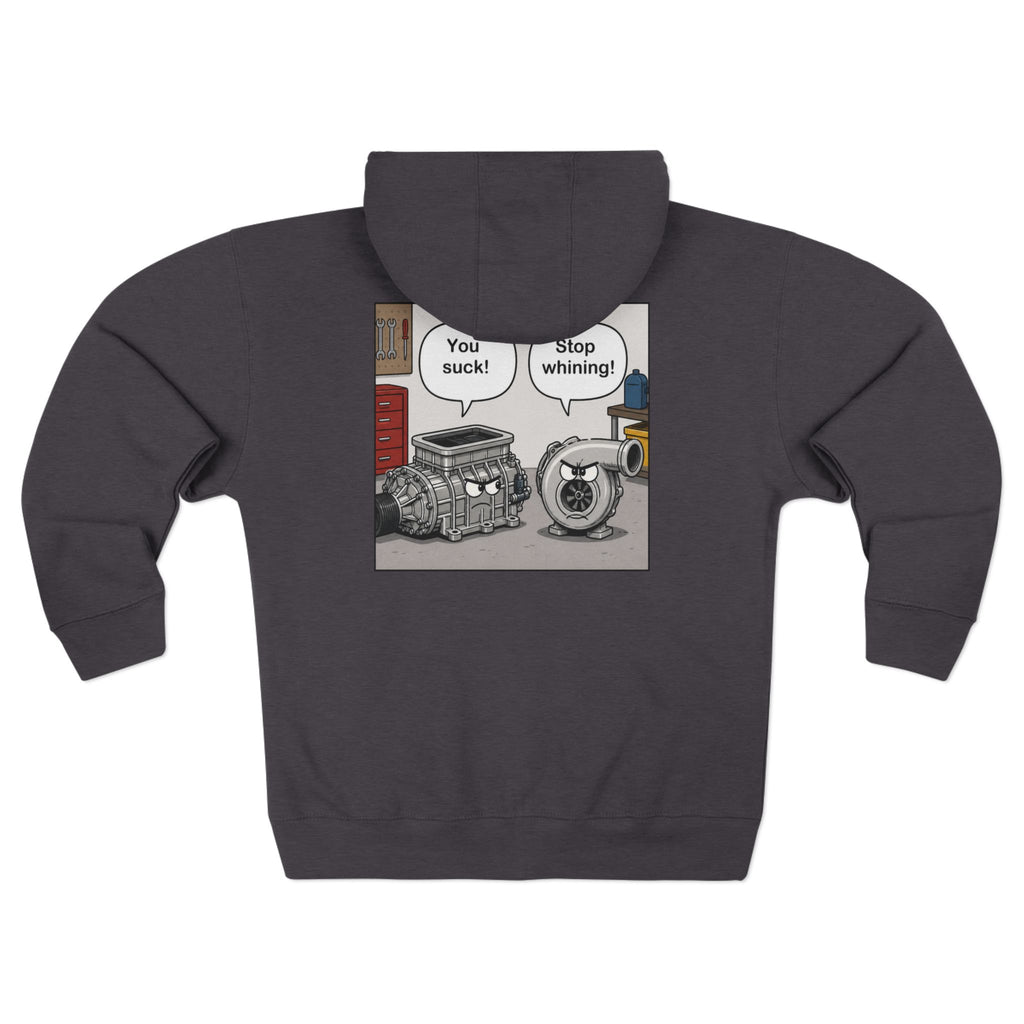 You Suck! / Stop Whining! Cartoon Humor Zip Hoodie