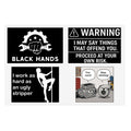 Black Hands Sticker Sheet 5