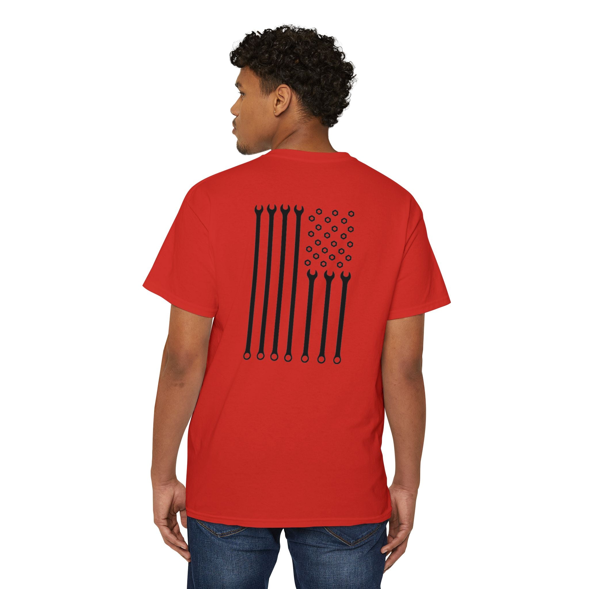 American Wrench Flag Pocket Tee