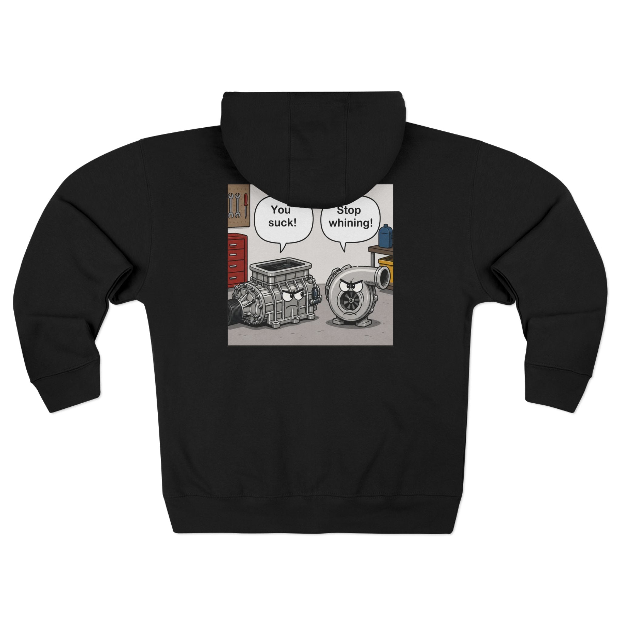 You Suck! / Stop Whining! Cartoon Humor Zip Hoodie