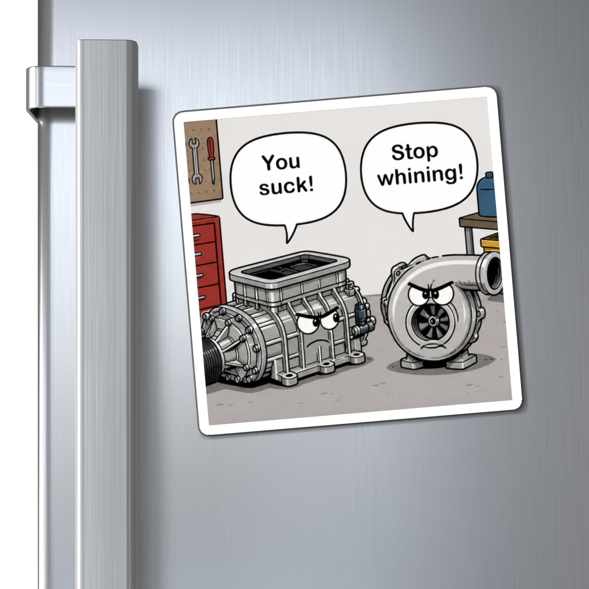 You Suck! / Stop Whining! Cartoon Humor Magnet