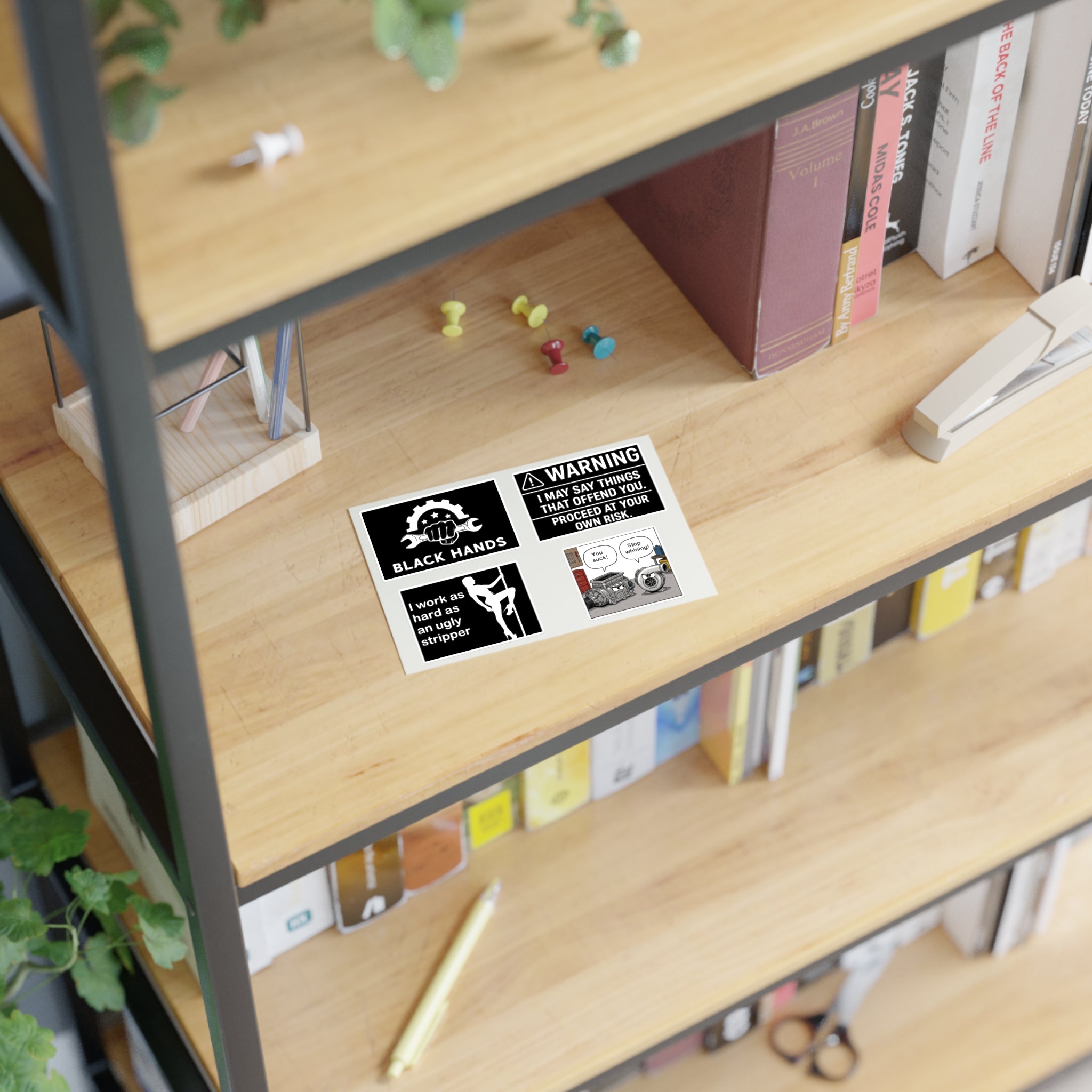 Black Hands Sticker Sheet 5