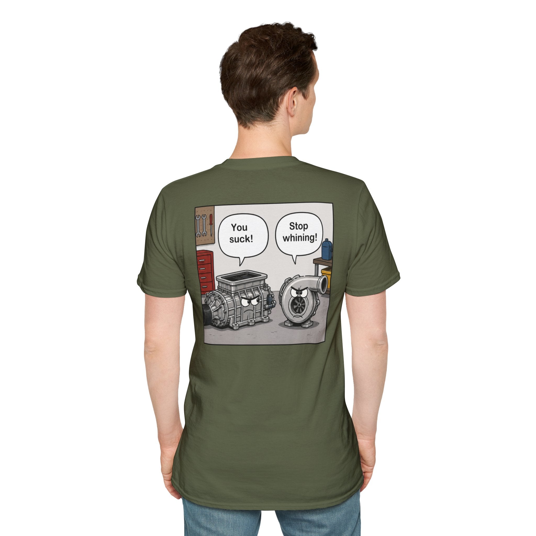 You Suck! / Stop Whining! Cartoon Humor Tee