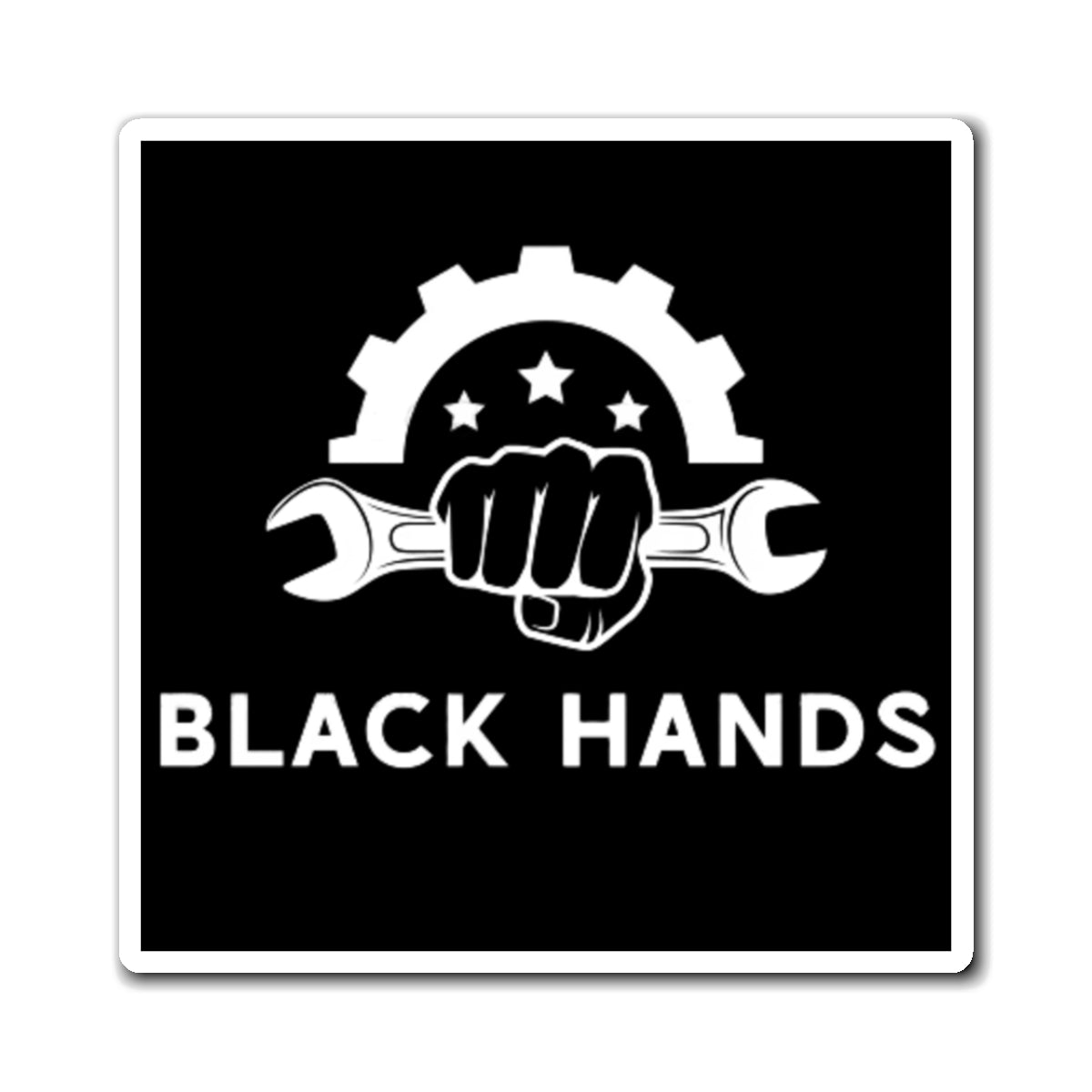 Black Hands Logo Magnet