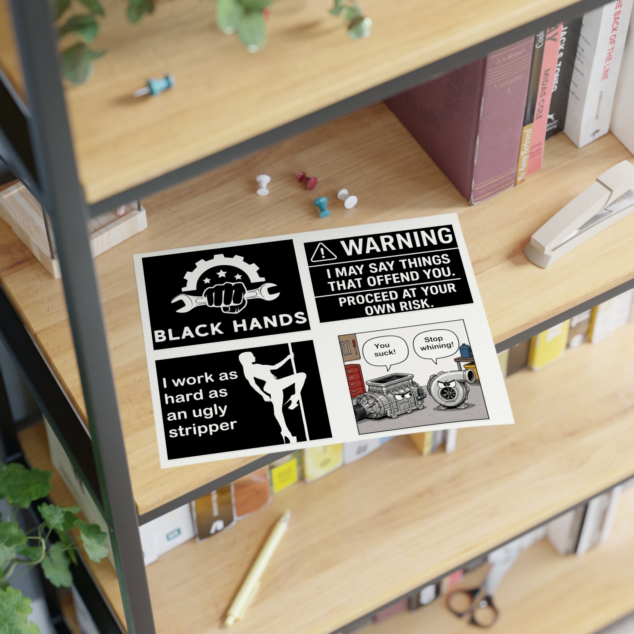 Black Hands Sticker Sheet 5