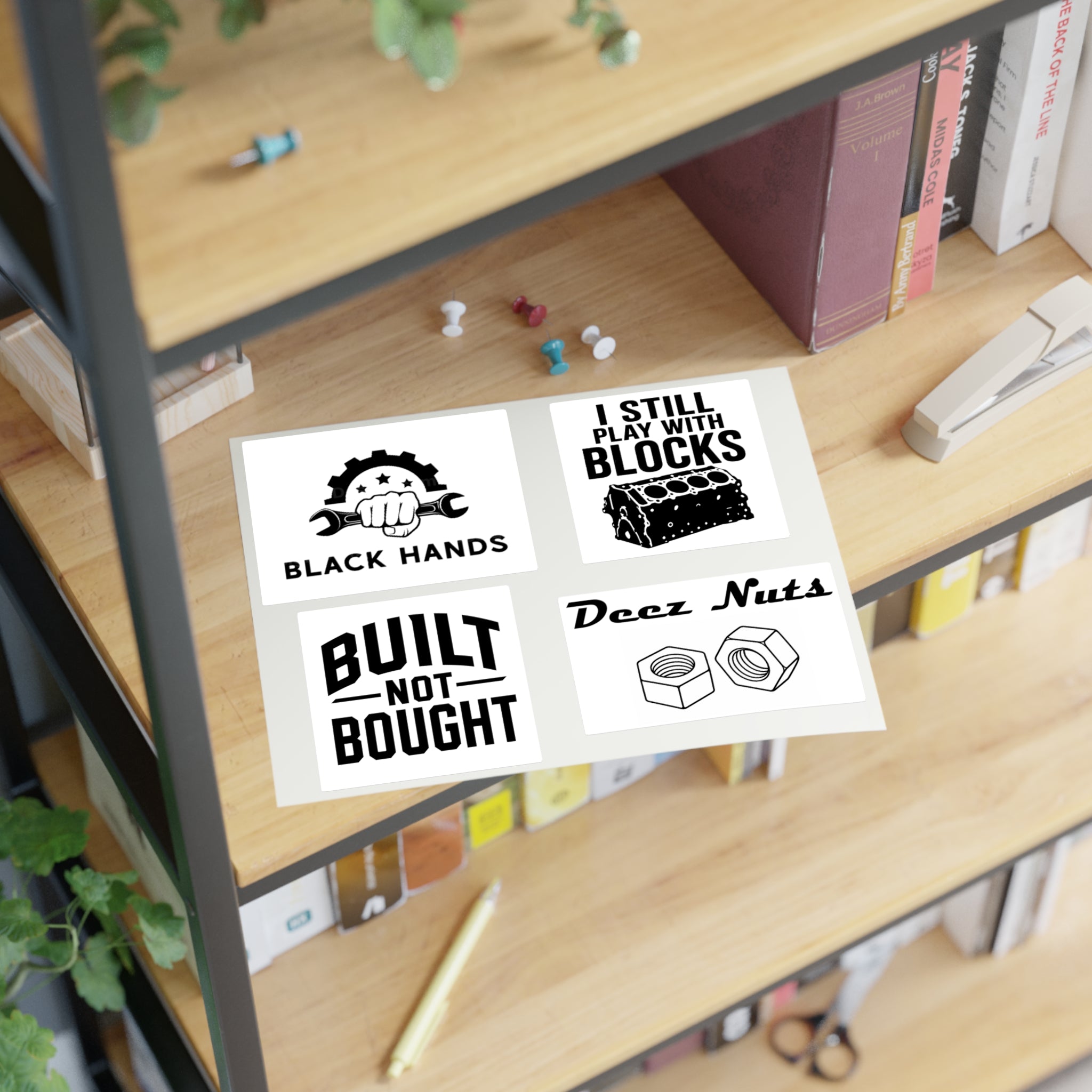 Black Hands Sticker Sheet 3